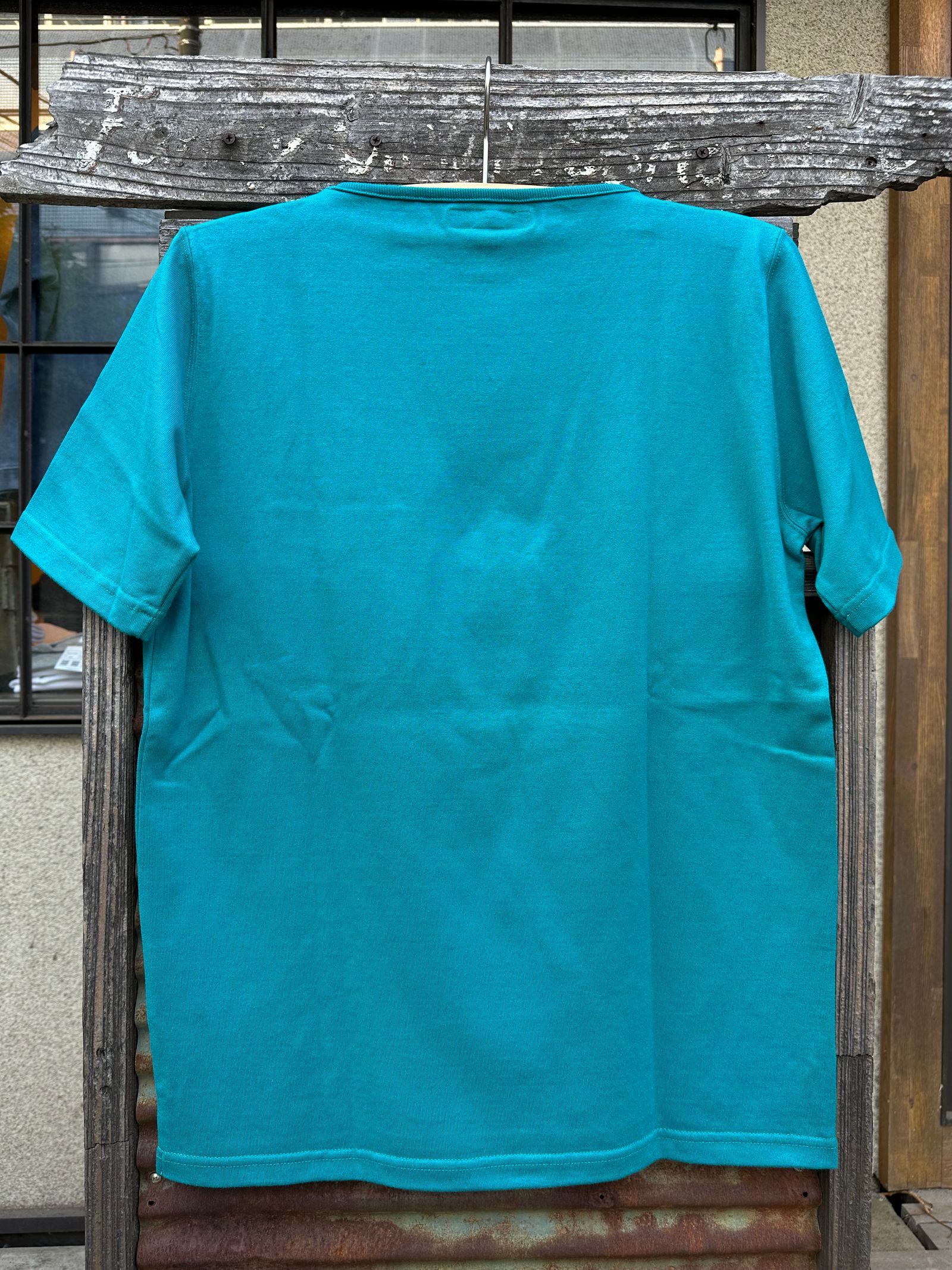 te500 / SUMMER KNIT PK T-SHIRTS / サマーニット / ポケットTシャツ / SEA BLUE