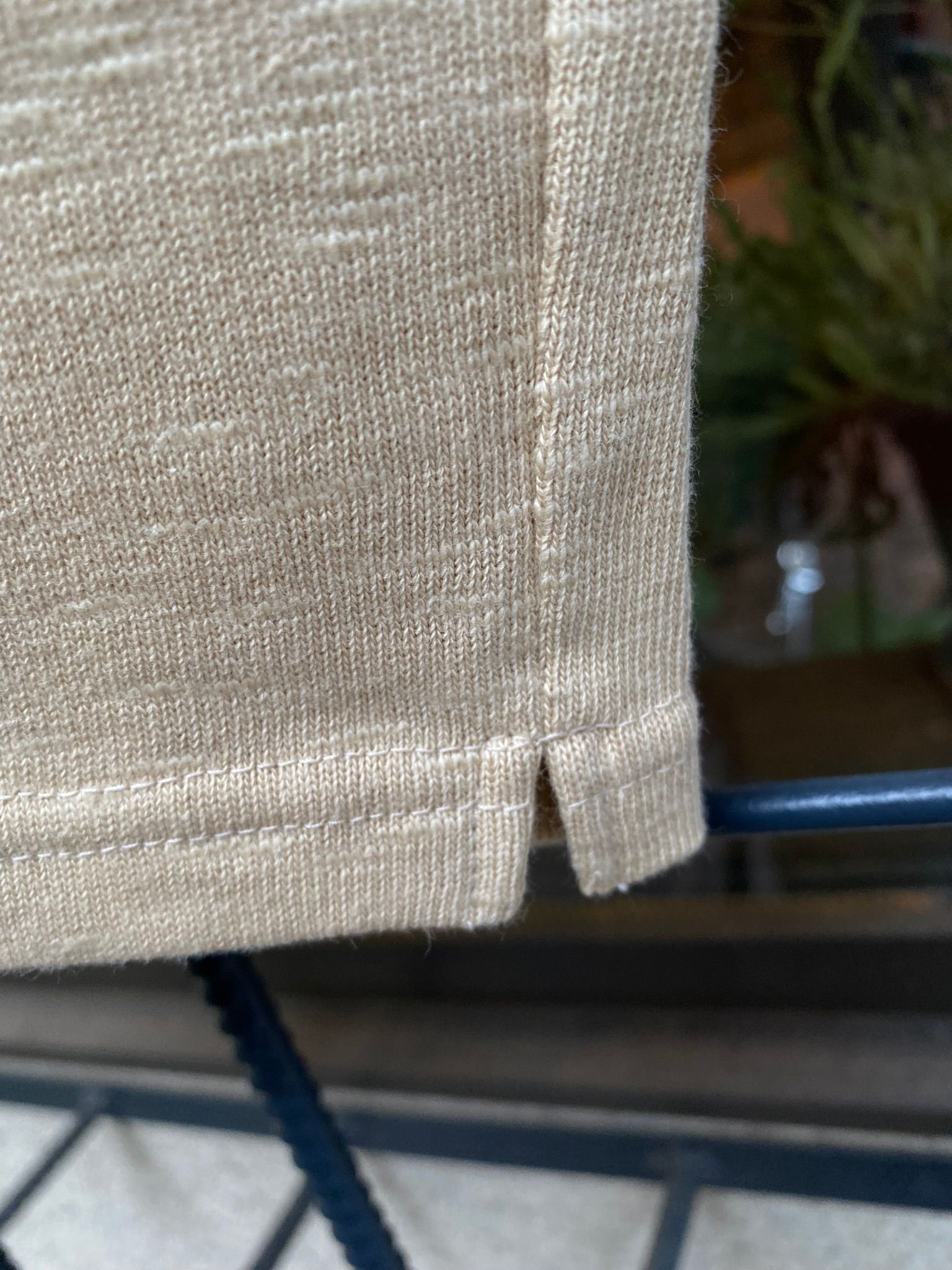 ティージー / Tieasy / te001 HDCS ボートネックバスクシャツ /  LINEN BEIGE