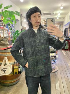 NARO / ウールチェックプルオーバージャケット