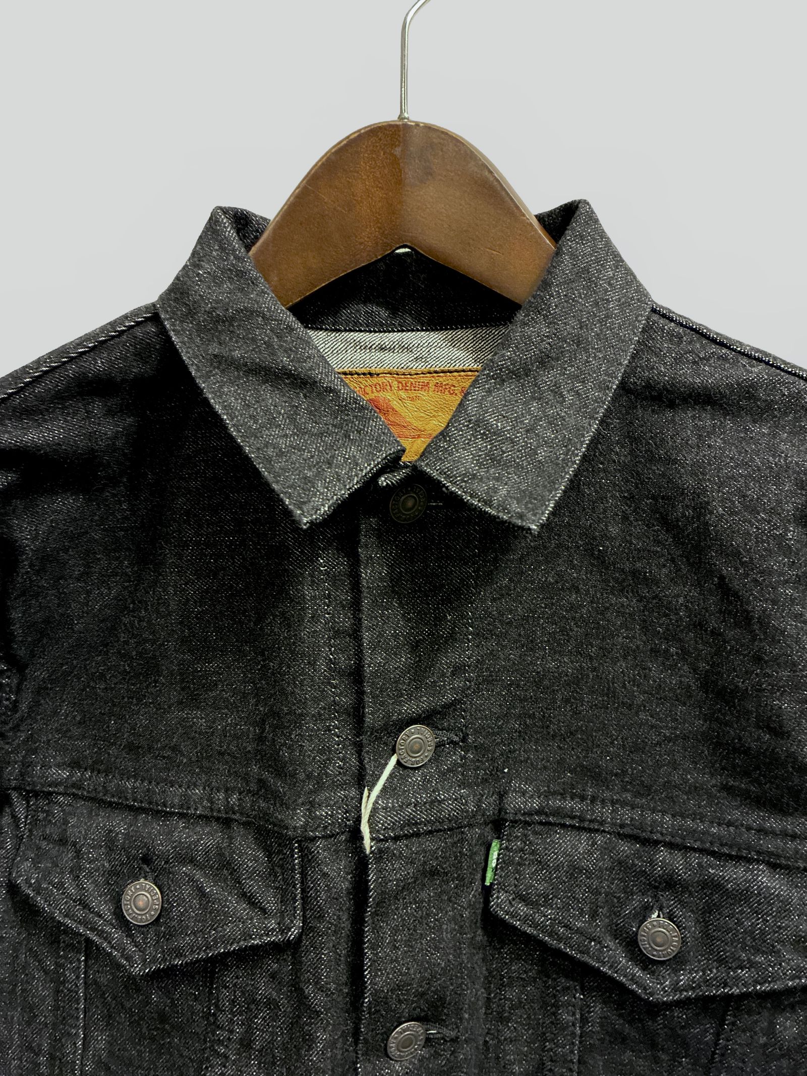 FOBファクトリー / F2444 SELVEDGE DENIM 3rd JKT / セルビッジデニム3rd ジャケット / ブラックデニム