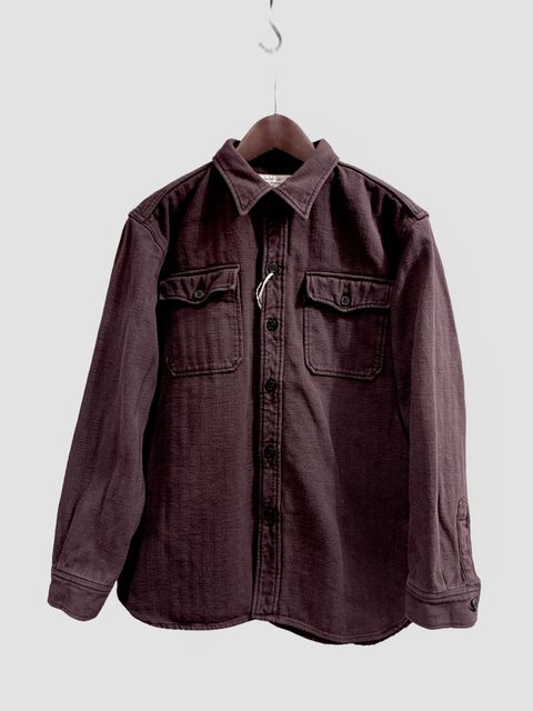 US NAVY CPOシャツ / ボルドー / ビッグジョン