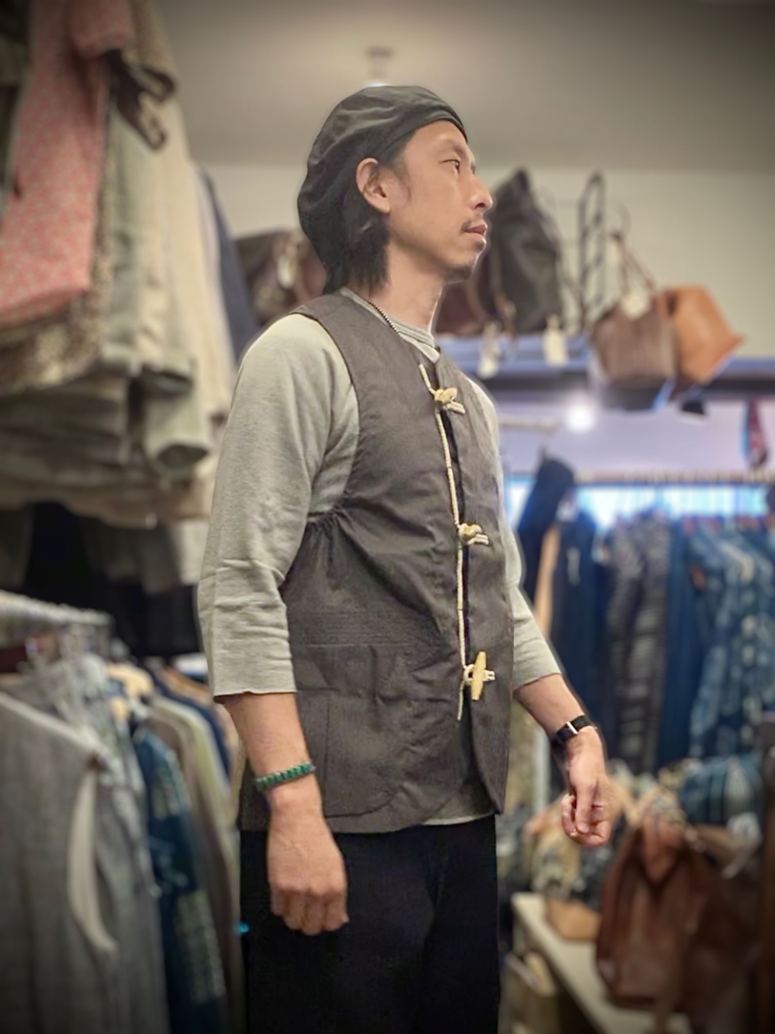 norbit by Hiroshi Nozawa ノービットバイヒロシノザワ / PROBAN DUFFEL VEST/ プロバンダッフルベストHNVT-012 / グレー