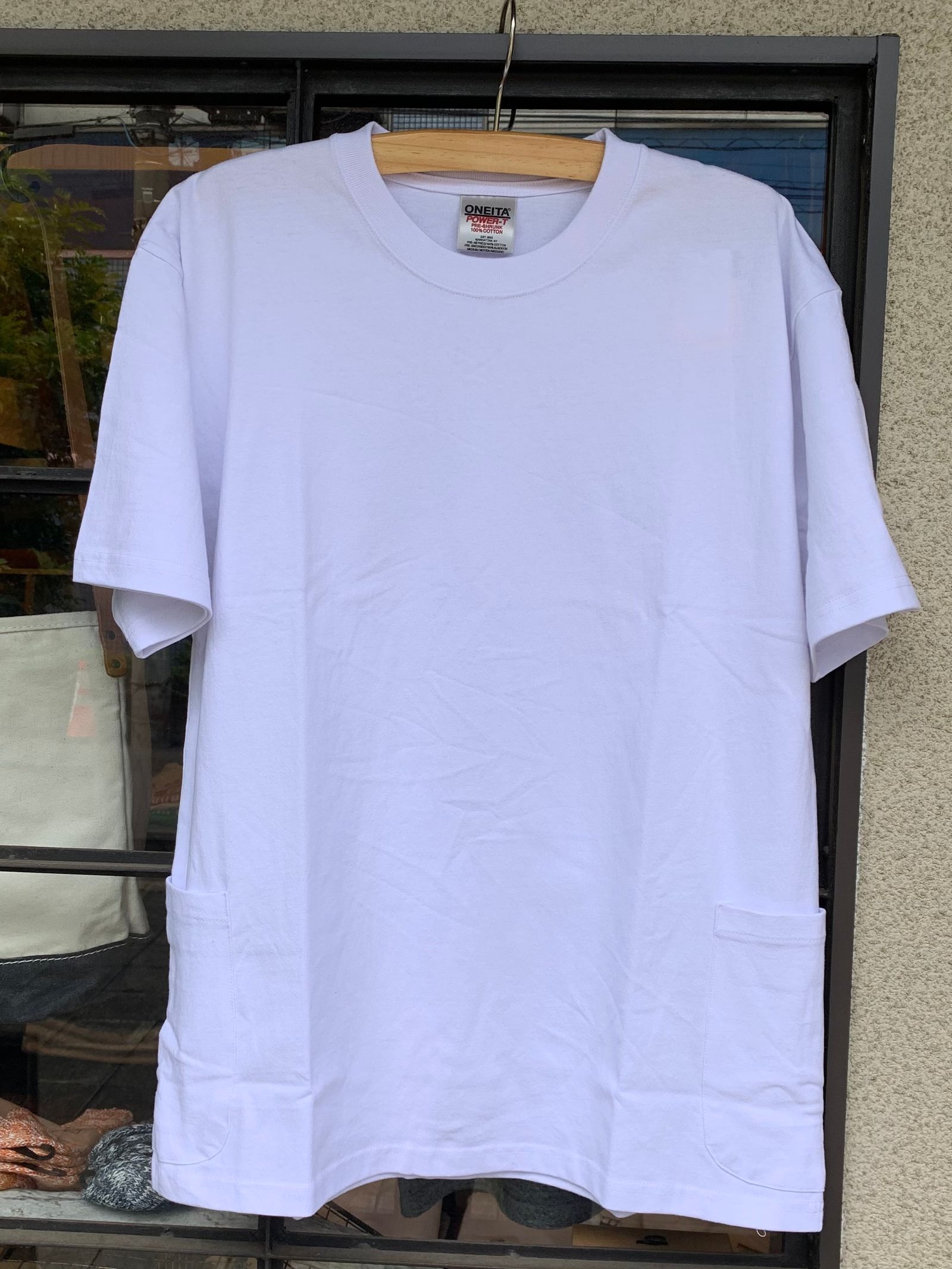 オニータ / ONEITA / サイドポケットTシャツ / ホワイト