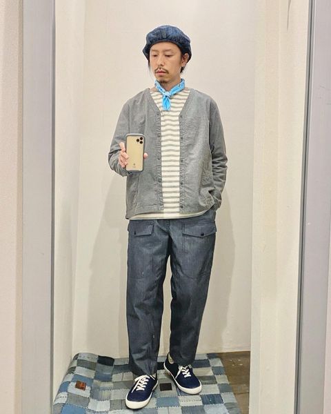 STYLE NO. 3「個性的なパンツを使用しつつも、春らしい淡い配色で爽やかに♪」