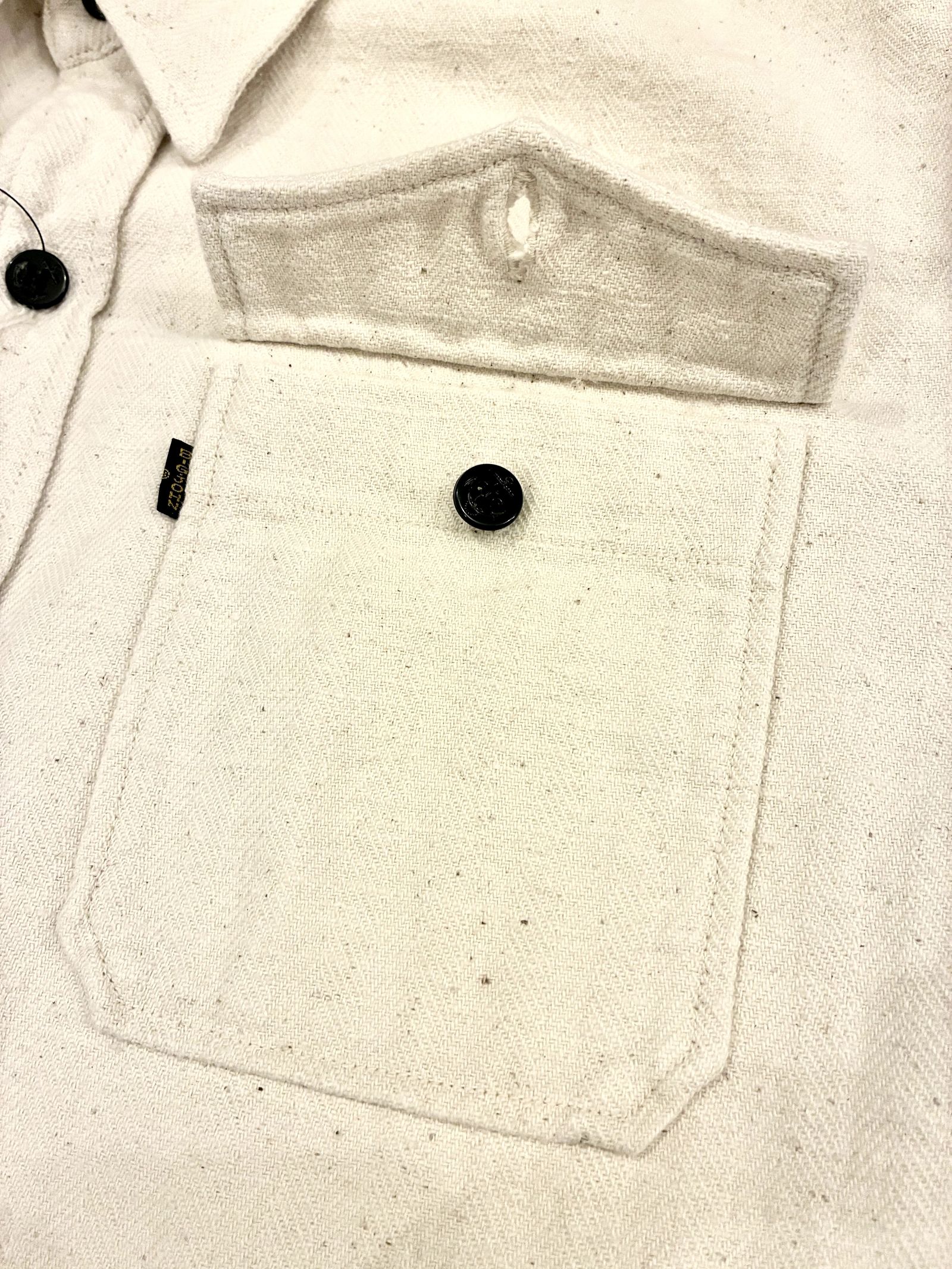 US NAVY CPOシャツ / ナチュラル / ビッグジョン