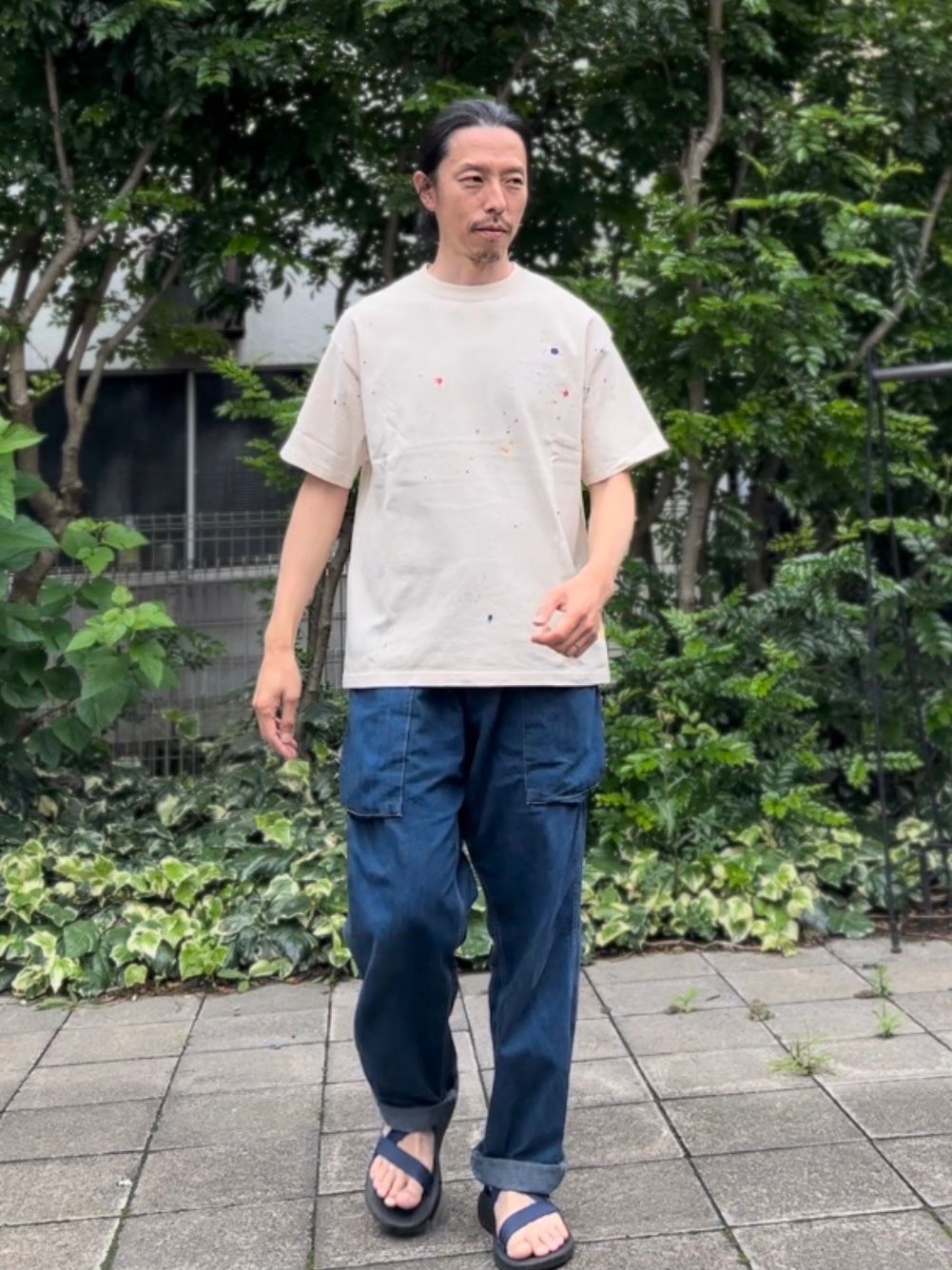 Nasngwam.xJAVARA / SPLASH TEE / Tシャツ /