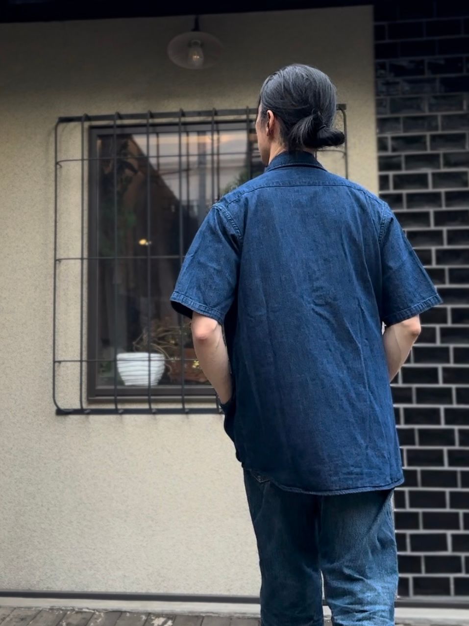 エフオービーファクトリー / FOB FACTORY / デニムファティーグS/Sシャツ