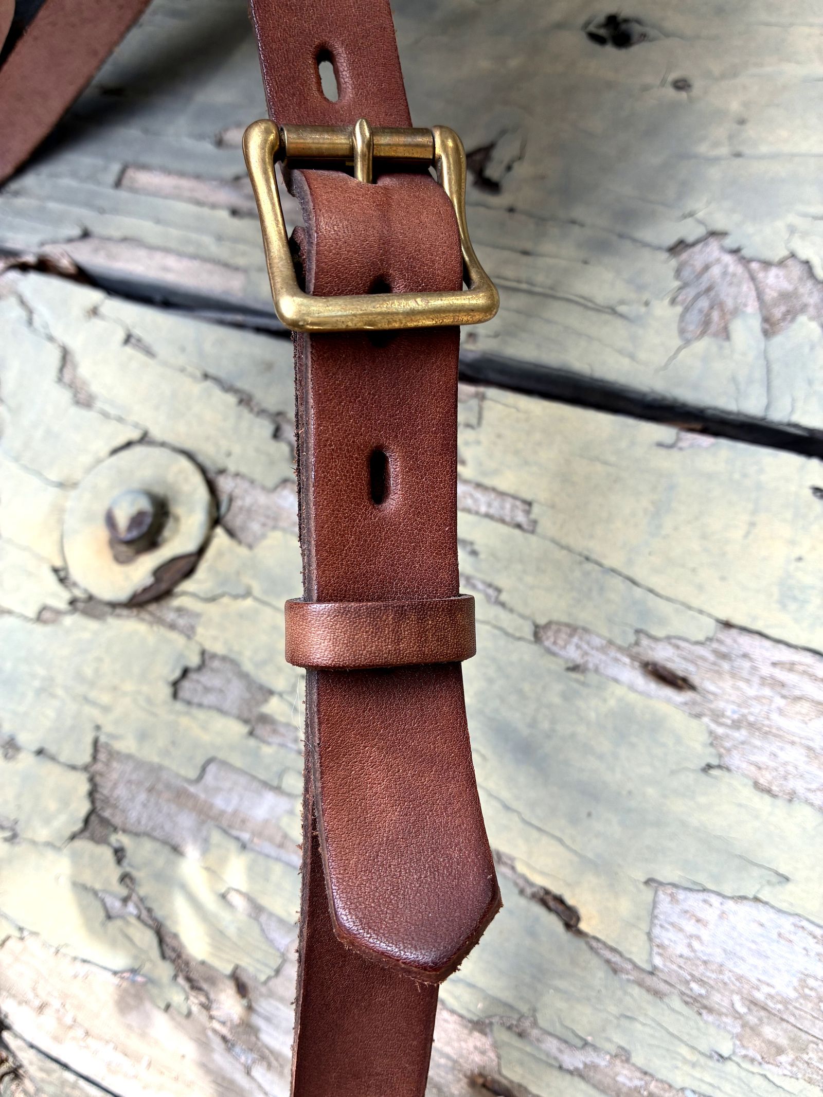 レザートラベルウエストバッグ / ポーチ / ブラウン