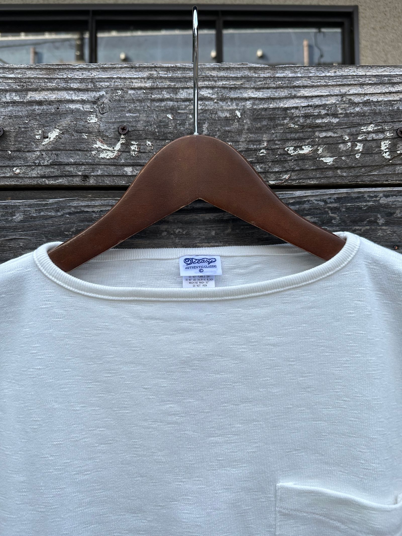 te001SSPK / HDCS ポケットTシャツ / 半袖バスクシャツ / ナチュラル