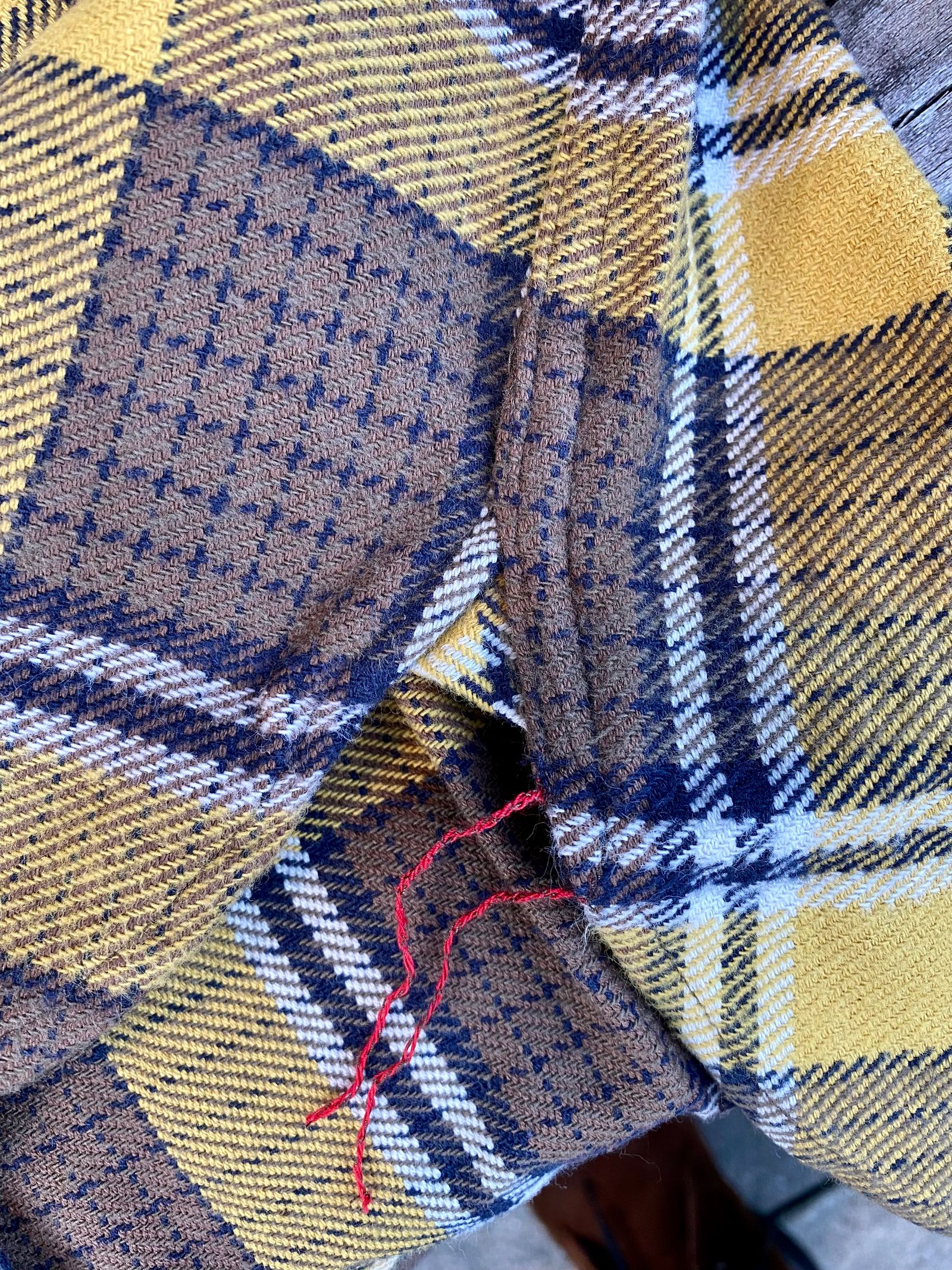 TWILL CHECK L/S WORK SHIRT / ヘビーネルワークシャツ / ネルシャツ / チェックシャツ / SC28741 / ブラウン