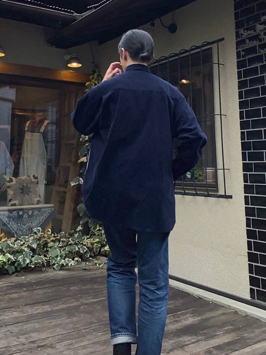 F3482 CORDUROY BALL SHIRT / NAVY