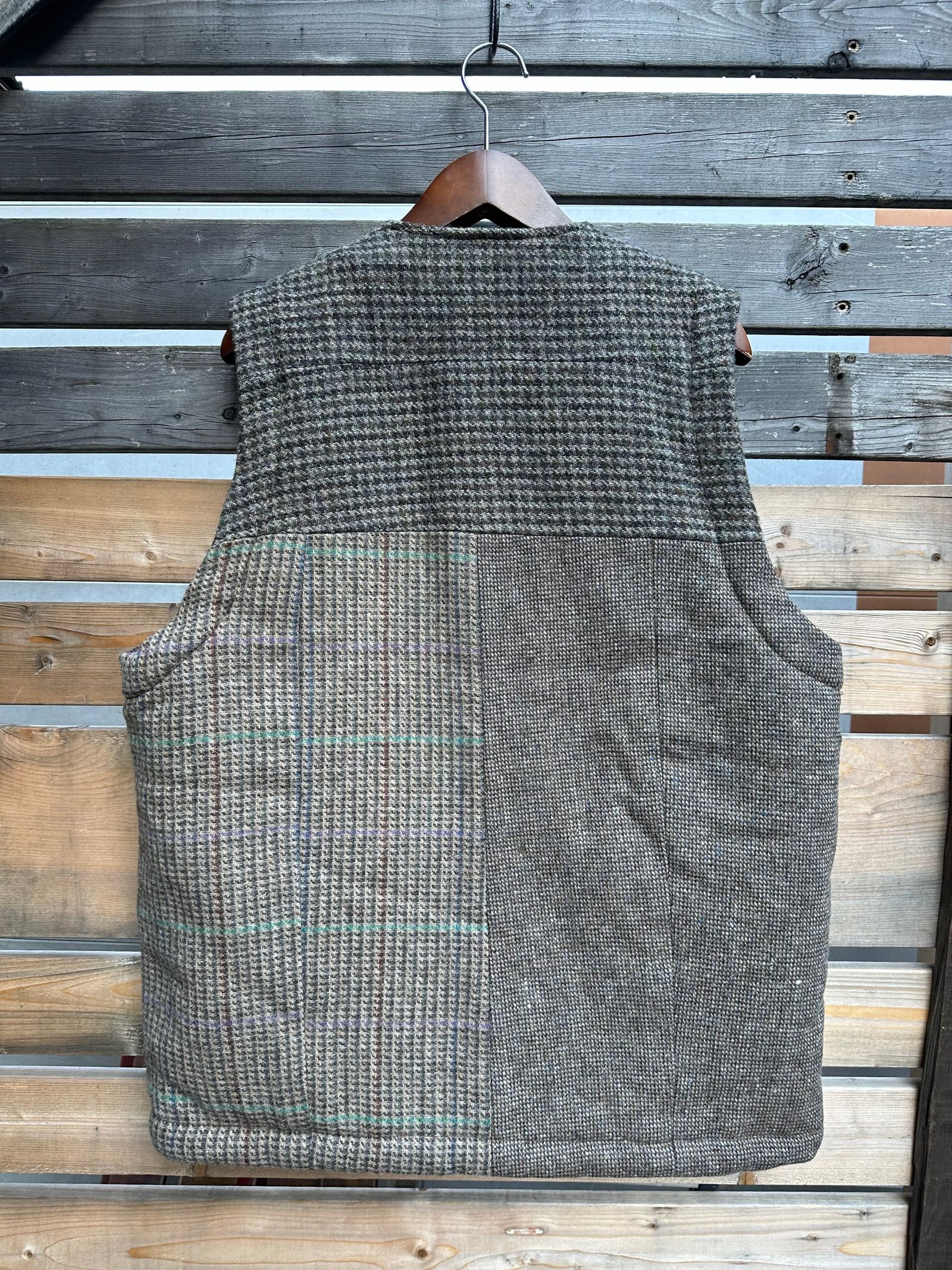 ARTISAN VEST / アルチザンベスト / リバーシブル / ツイード / ブラウンL