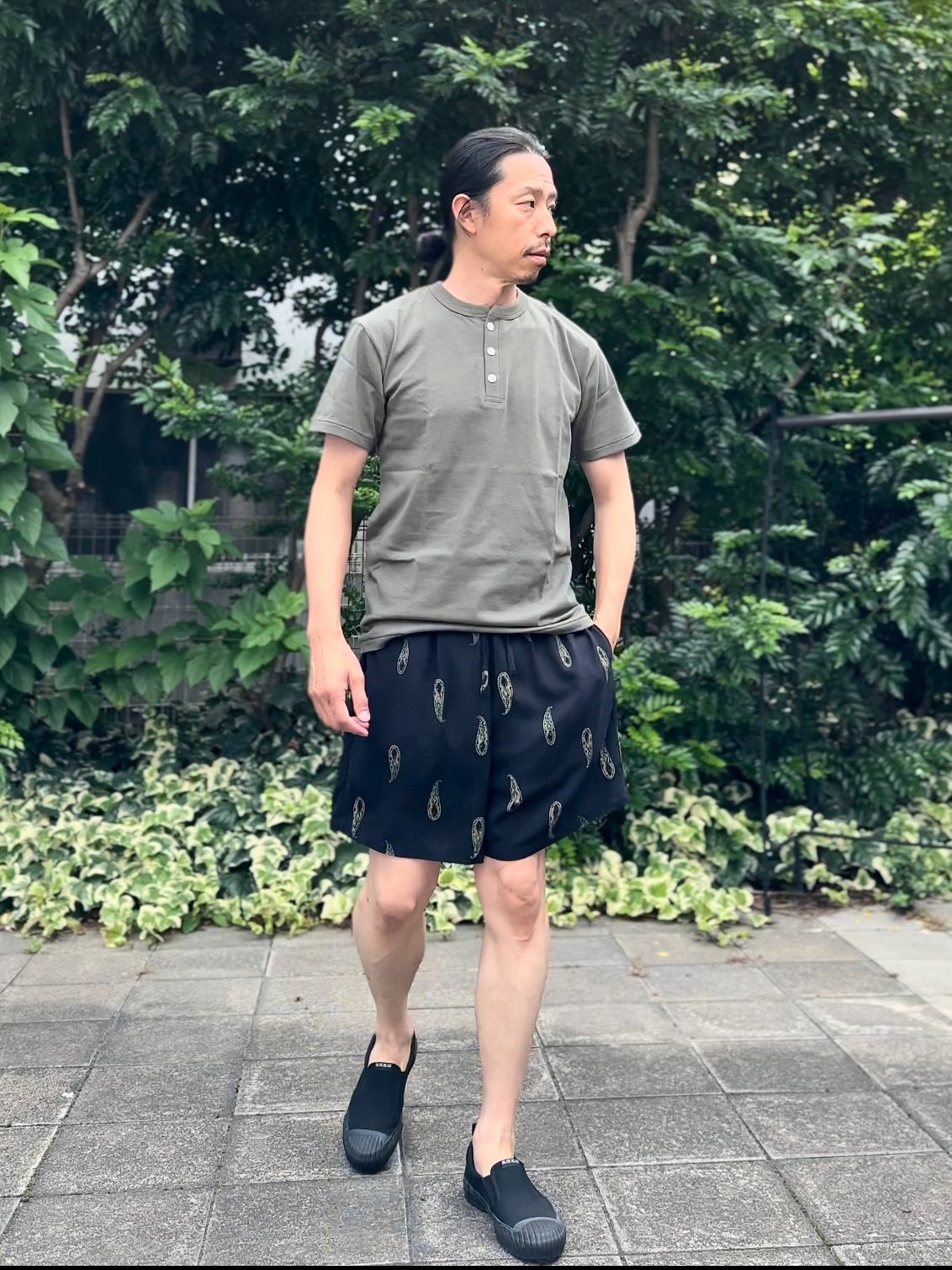 KING KOLE / ペイズリーバティックショーツ