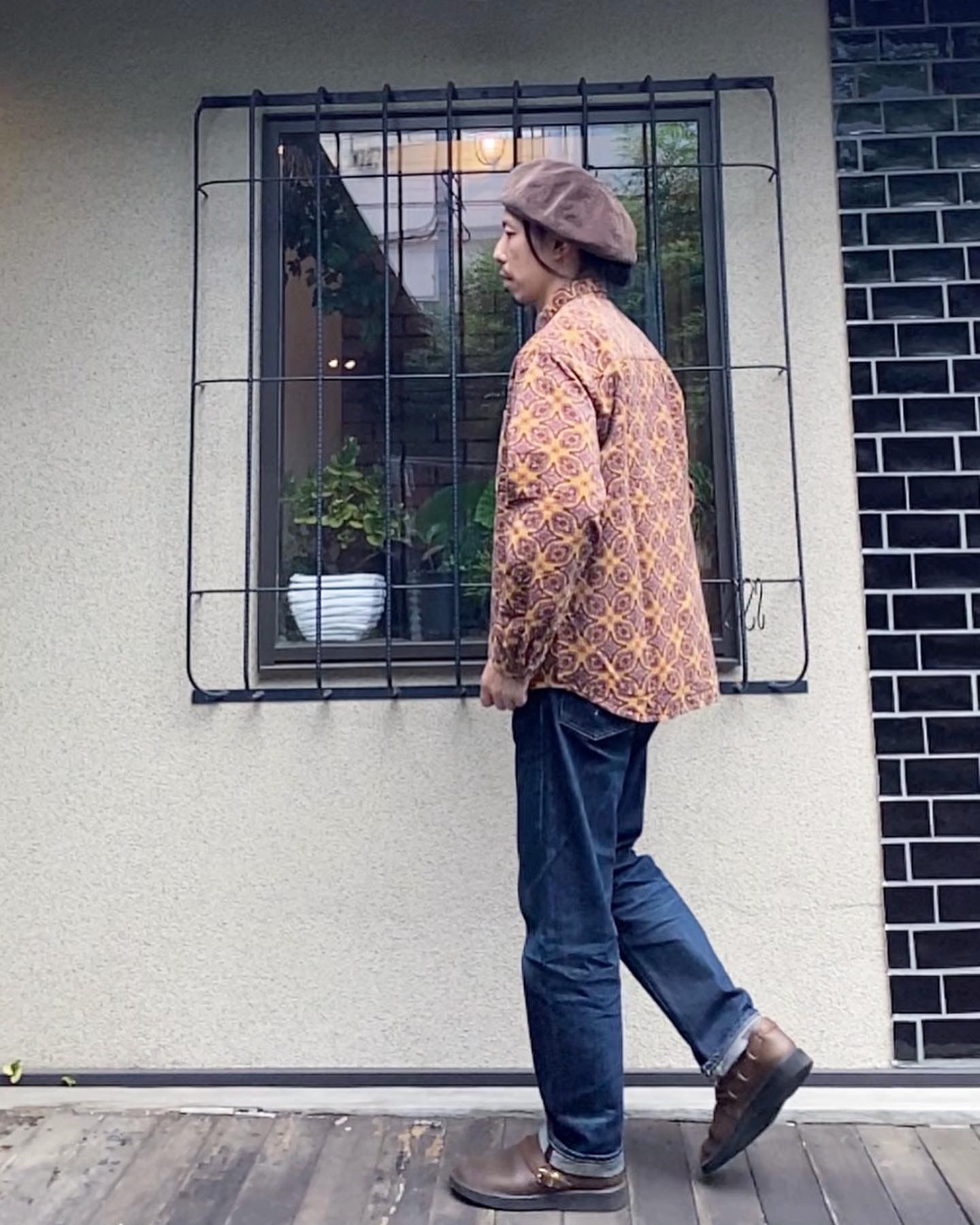 ナスングワム / Nasngwam / DAMASK SHIRTS ダマスクシャツ / マスタード