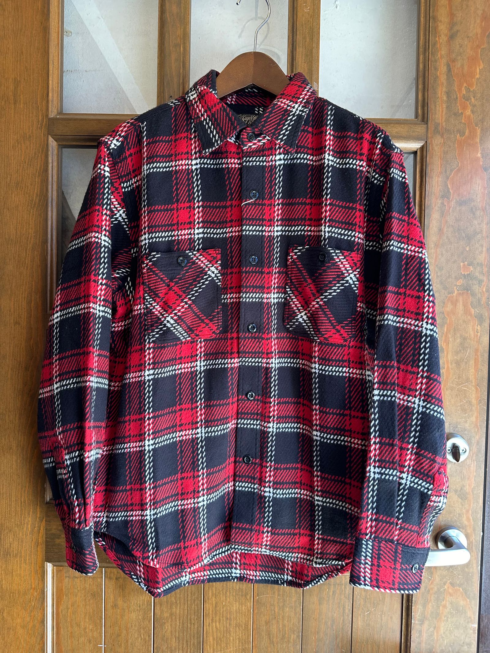 SUGAR CANE - ヘビーツイルチェックワークシャツ 7/- HEAVY TWILL CHECK WORK SHIRT /  ヘビーネルワークシャツ / ネルシャツ / SC28764 | NARO CLOTHING