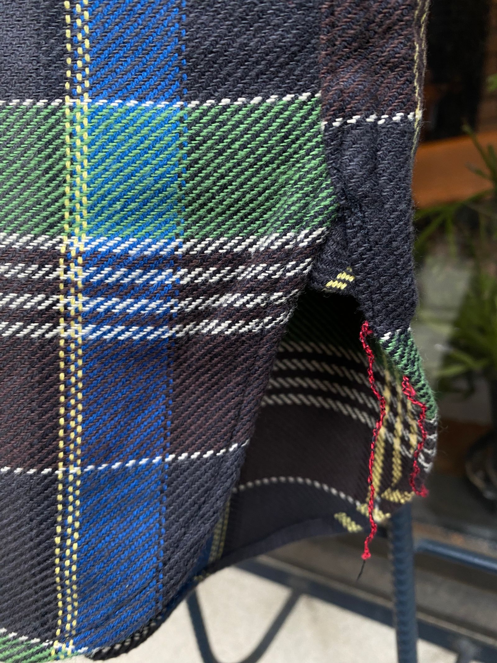 SC28955 / TWILL CHECK WORK SHIRT / ヘビーネルワークシャツ / ネルシャツ / チェックシャツ / GRAY(115)