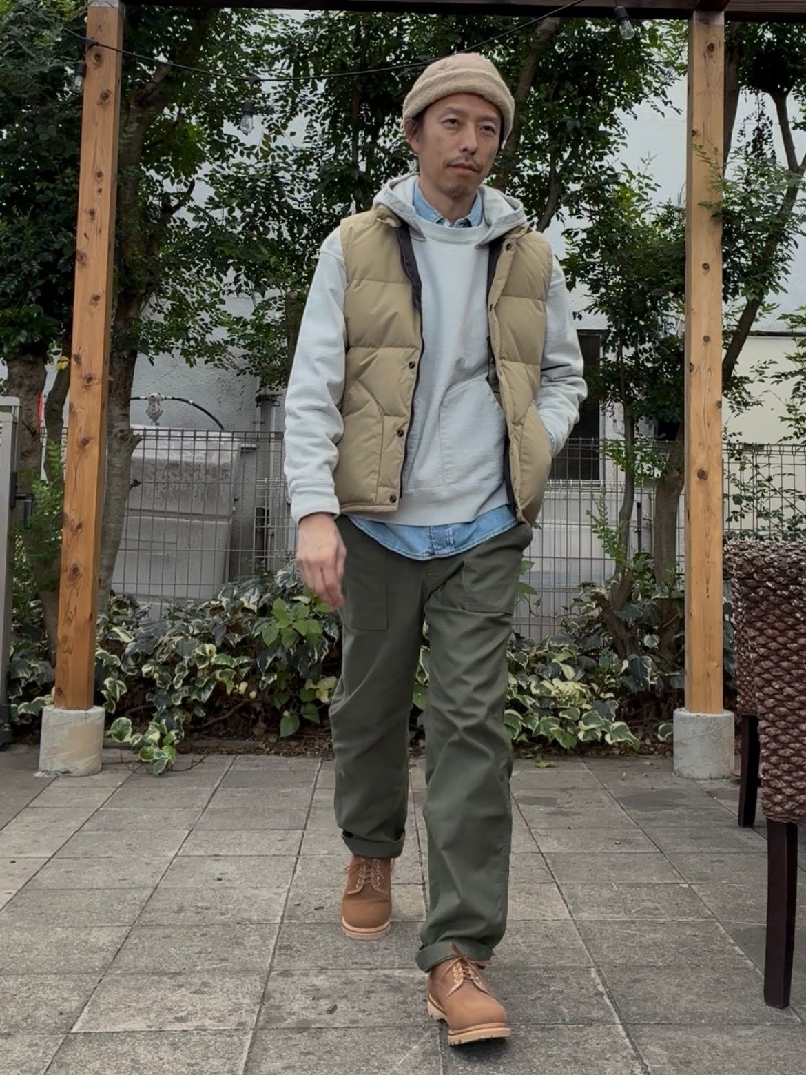 ダウンベスト / 6712 DOWN VEST / ベージュ