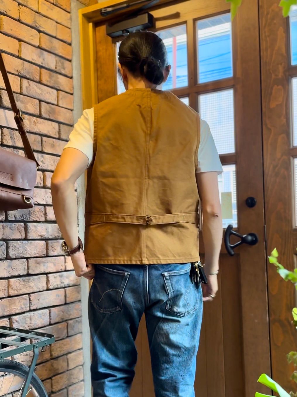 SUGAR CANE - SC14375 / 13oz. BROWN DUCK WORK VEST 13oz / ブラウン