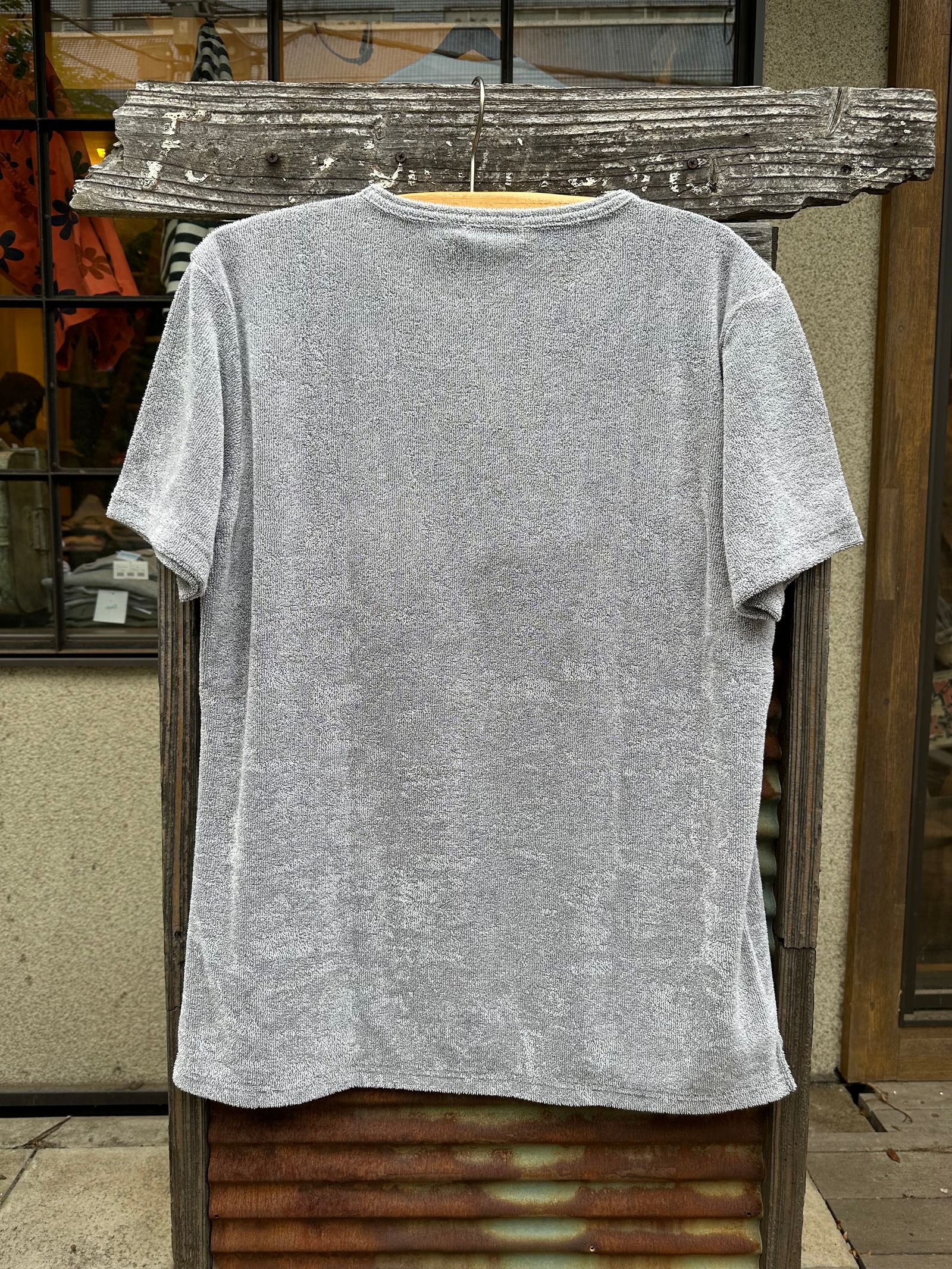 パイルポケットTシャツ / グレー