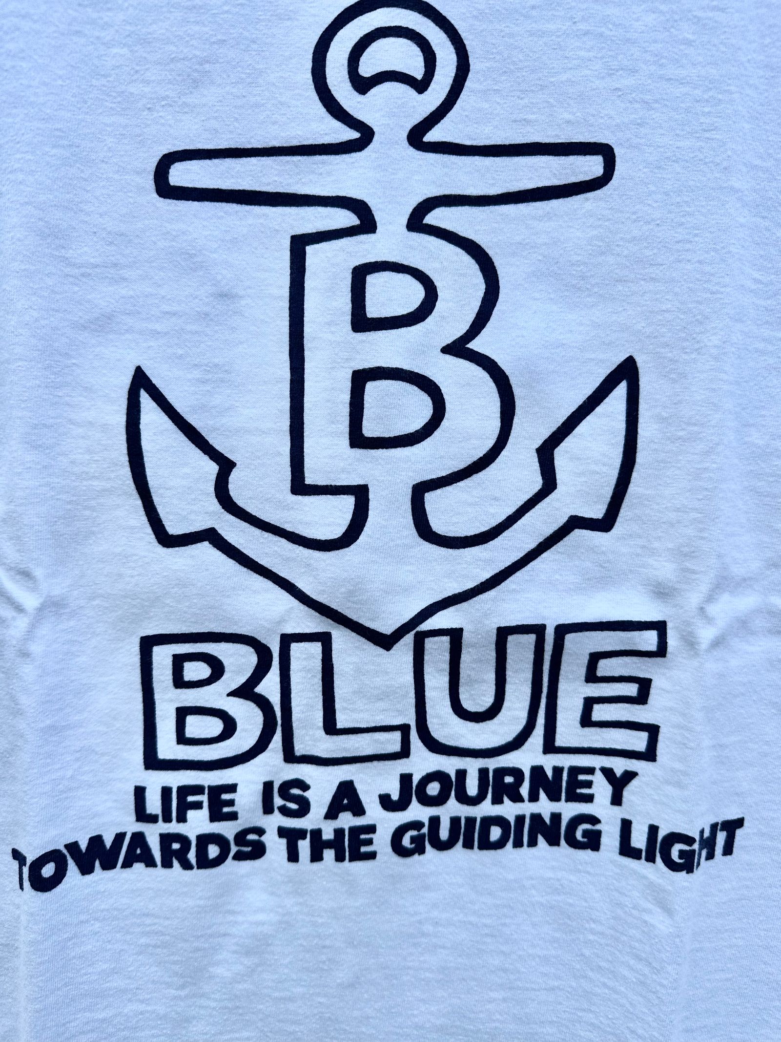 B ANCHOR LIFE IS A JOURNEY Tシャツ / ホワイト