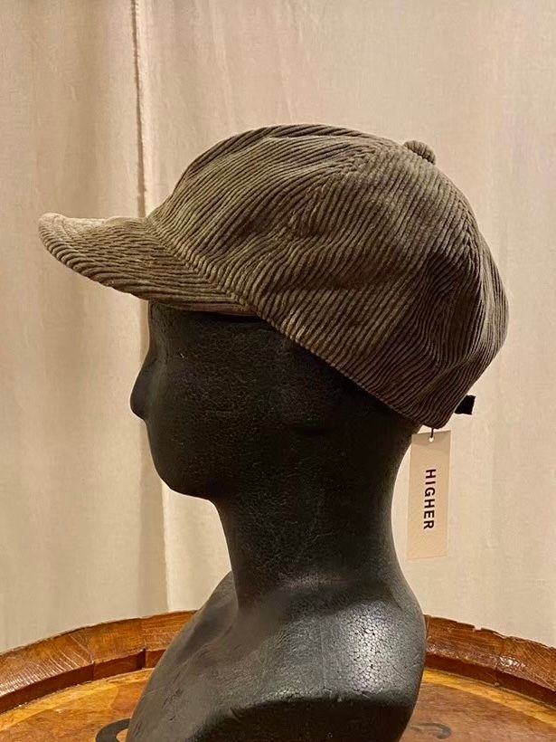 8wel CORDUROY CAP / コーデュロイキャップ / オリーブ