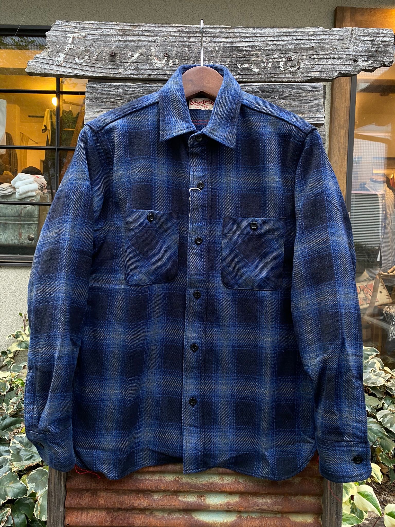 SUGAR CANE - SC28954 / TWILL CHECK WORK SHIRT / ヘビーネルワーク