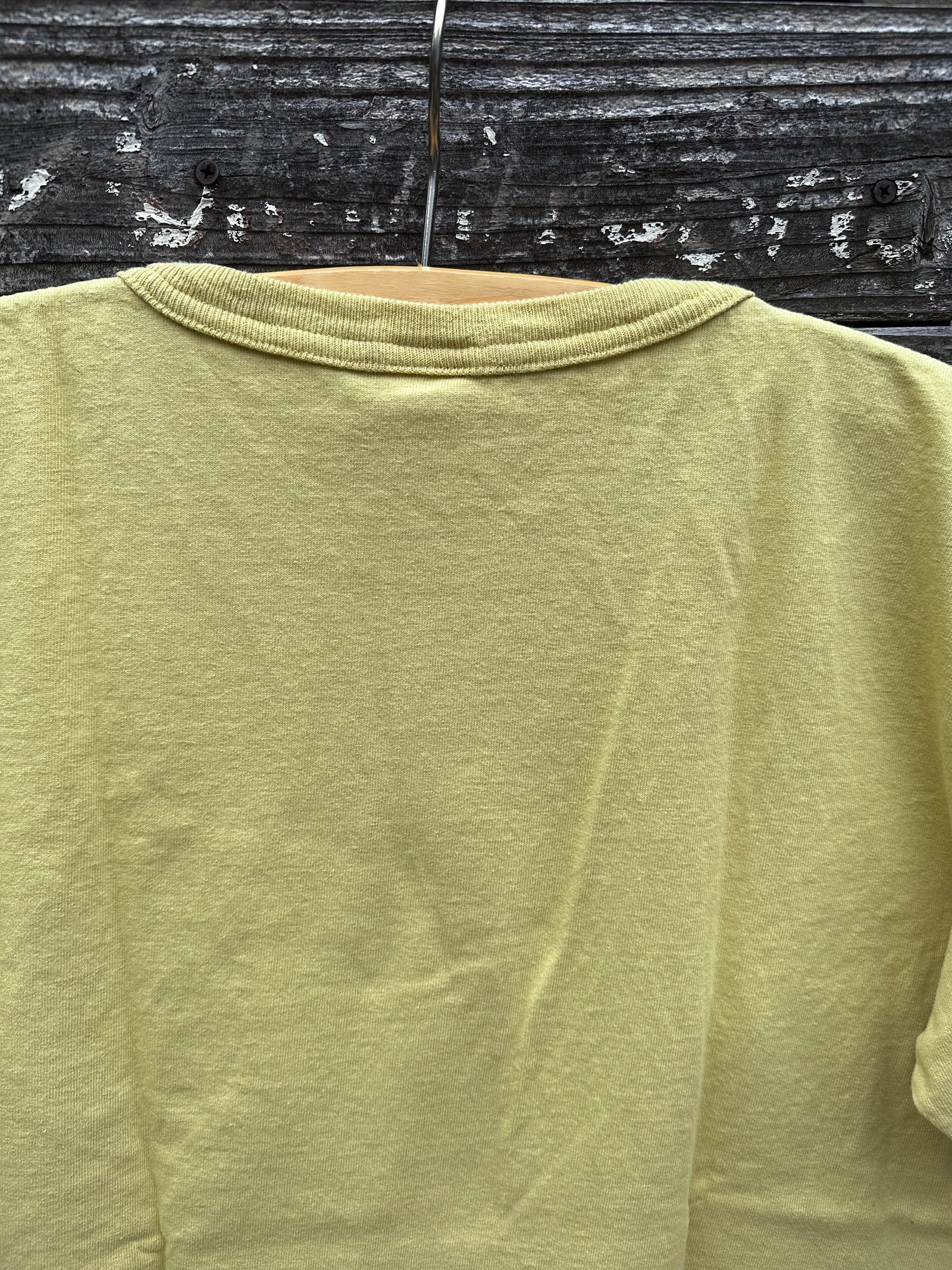 T1011 / ティーテンイレブン / ショートスリーブポケットTシャツ / MADE IN USA / メイズイエロー  / デッドストック