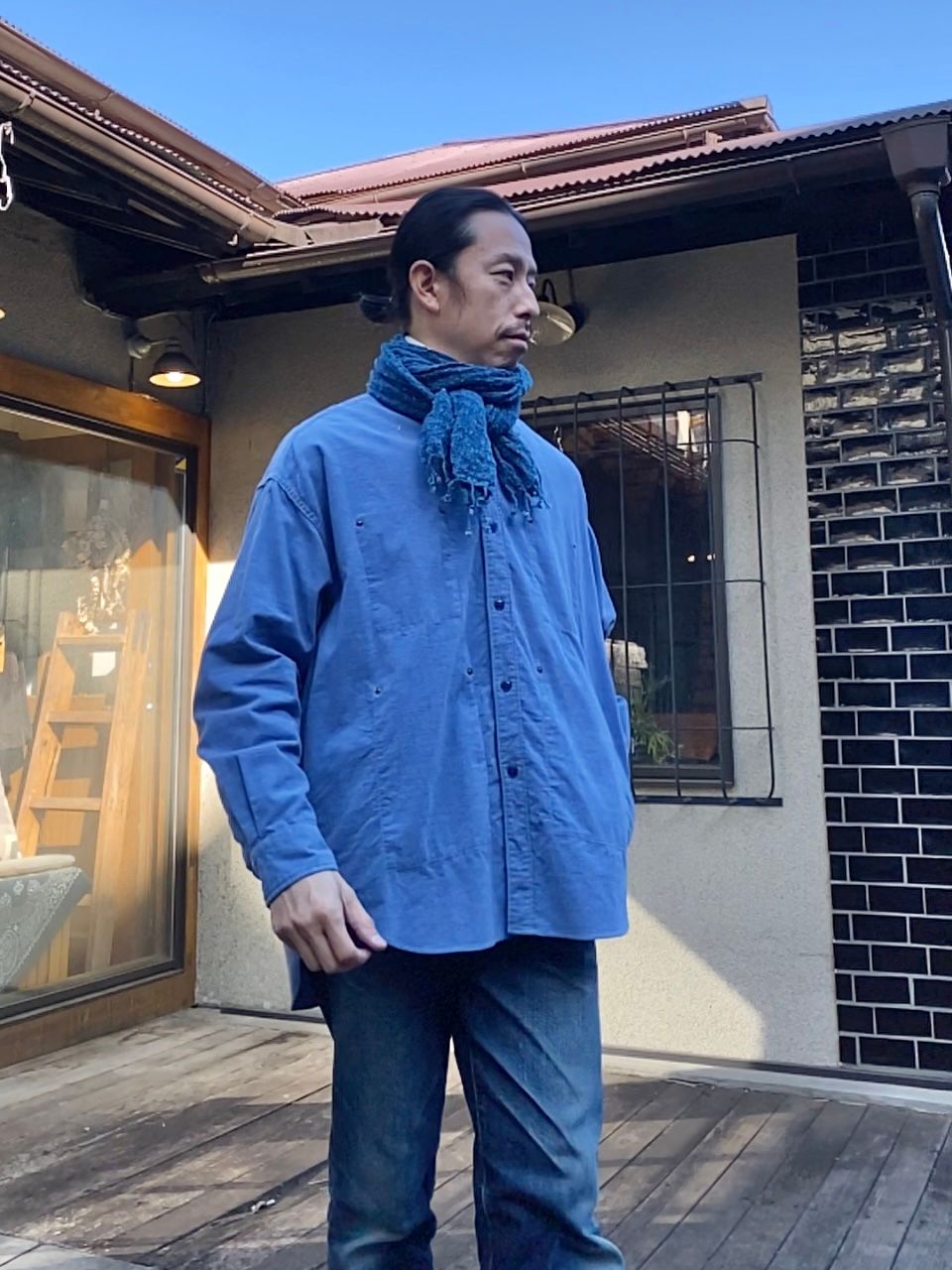 F3482 CORDUROY BALL SHIRT / SAX
