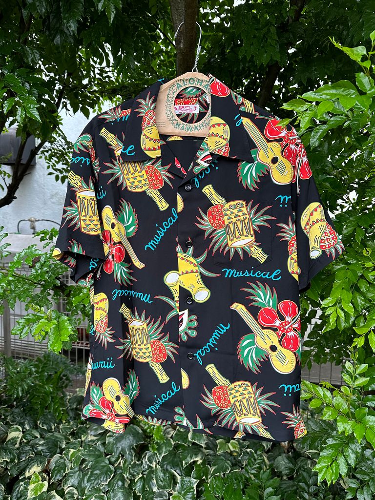 SUN SURF - ALOHA SHIRTS “HAWAII MUSICAL” /半袖レーヨンシャツ 