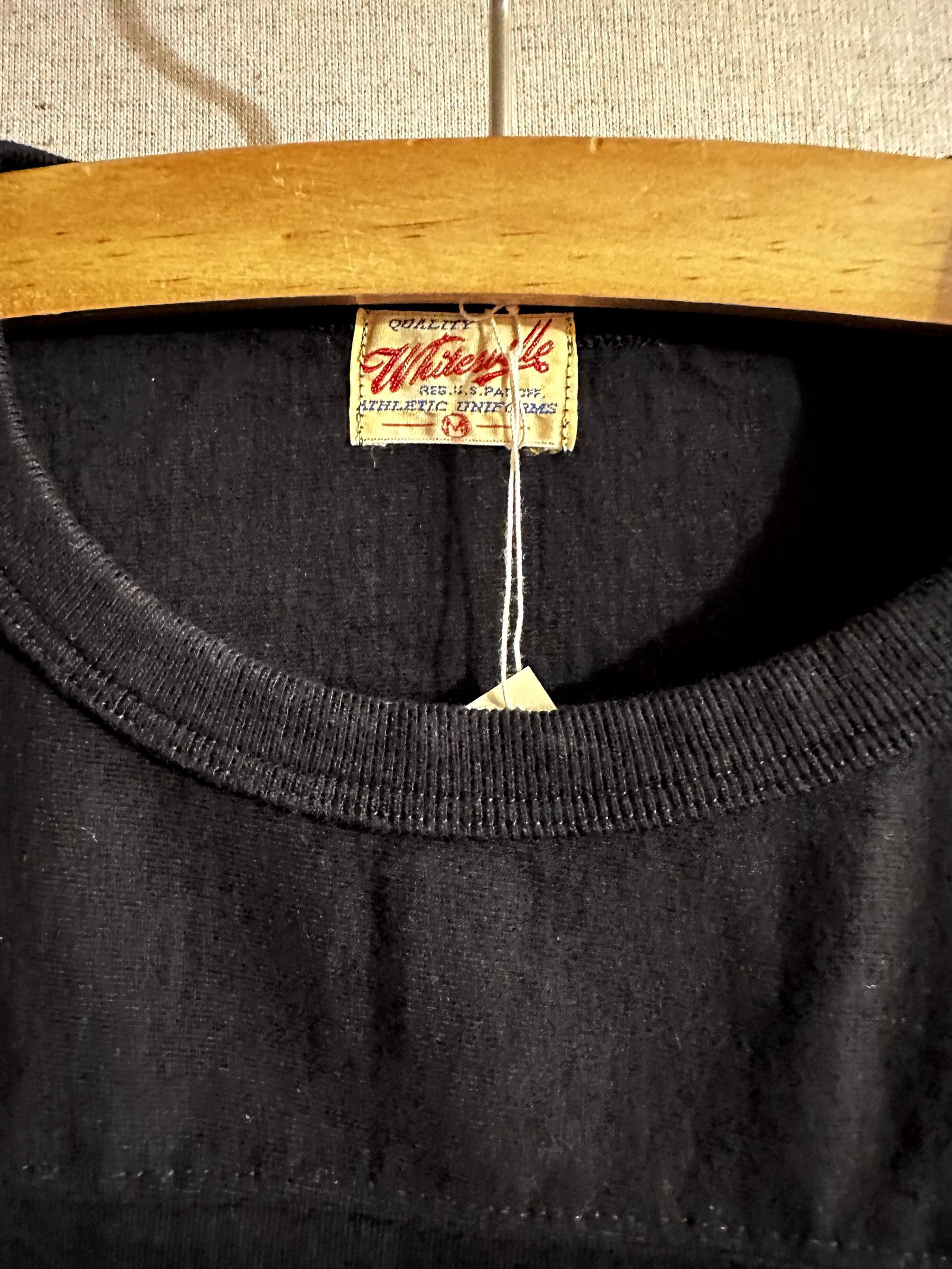 WHITESVILLE / ホワイツビル 14/- HALF SLEEVE FOOTBALL T-SHIRT / 半袖フットボールTシャツ / WV79145 ブラック(119)
