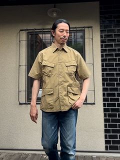 F3467 / ファティーグ ショートスリーブ シャツ / 半袖シャツ / カーキ