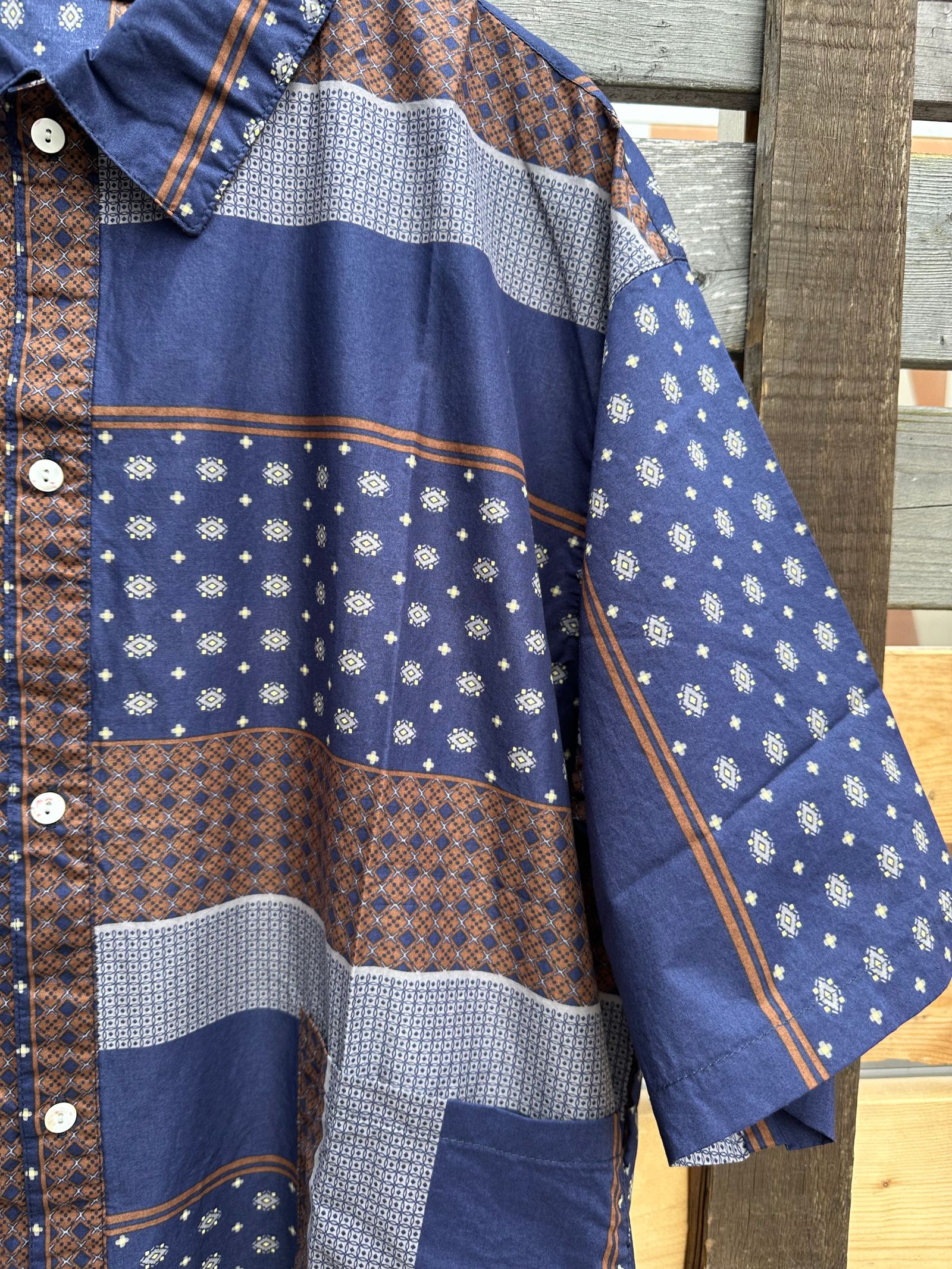 Nasngwam.SUBURB S/S SHIRTS / ネイビー