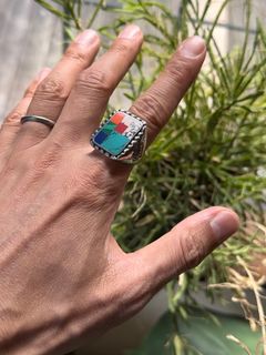カラフルストーンメキシカンリング