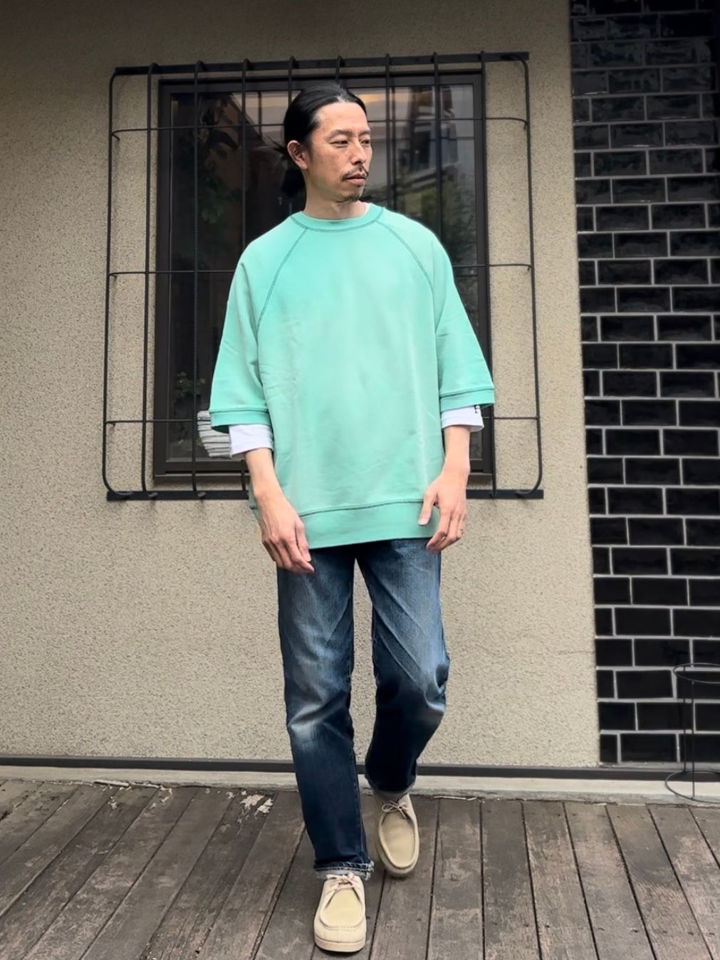 SCREEN STARS / スクリーンスターズ / Sunburned sweat tee / 半袖スウェットTシャツ / グリーン / ティファニーブルー