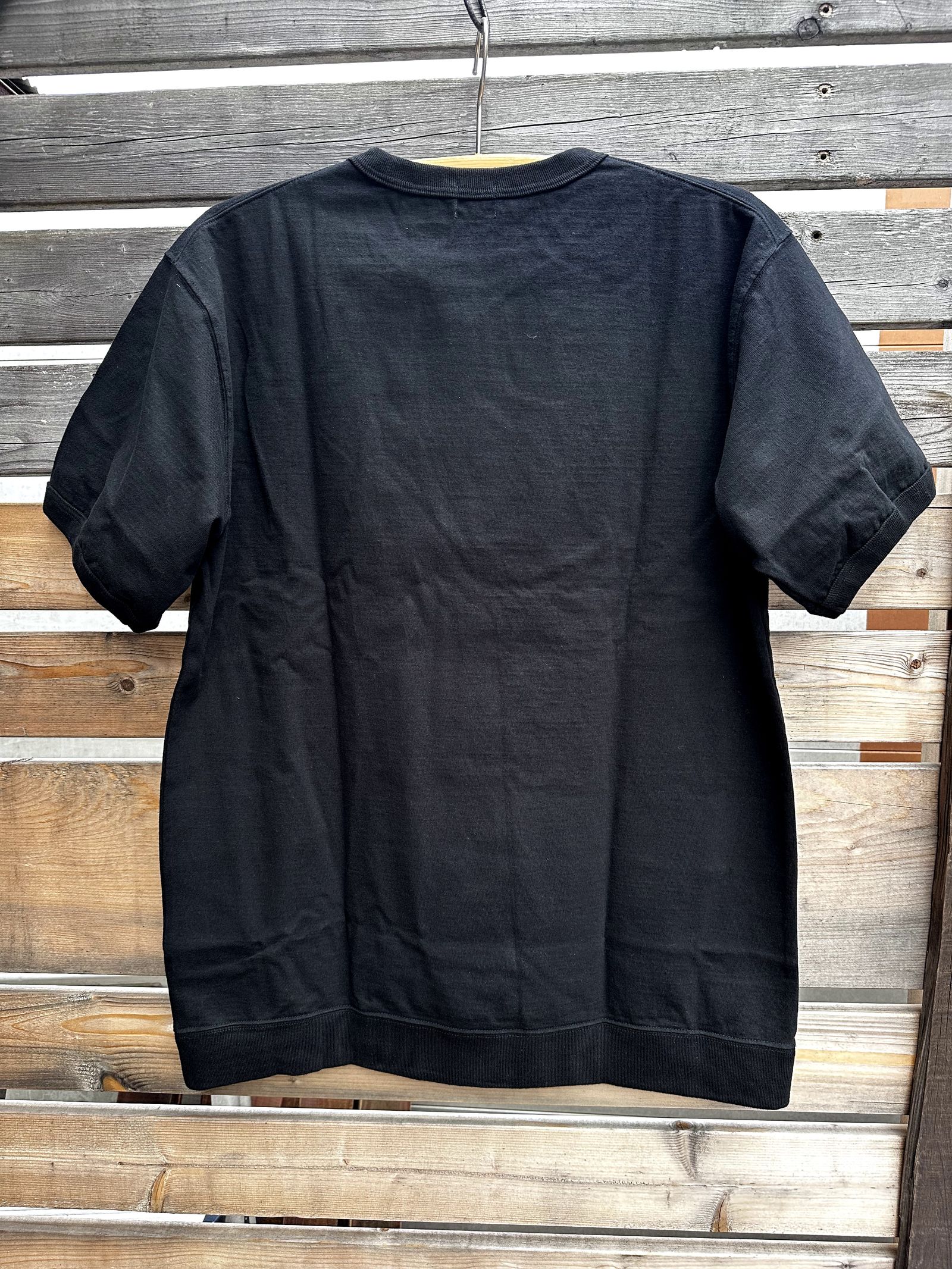 WHITESVILLE / ホワイツビル 14/- HALF SLEEVE RIB T-SHIRT / 半袖リブTシャツ / WV79147 ブラック(119)