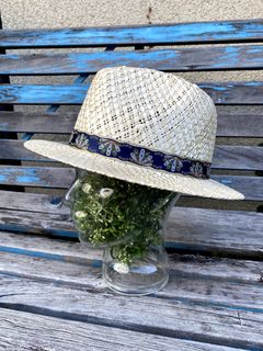 PATTERN KENMA-GRASS MIDDLE BRIM FEDORA / ケンマ草 / ハット