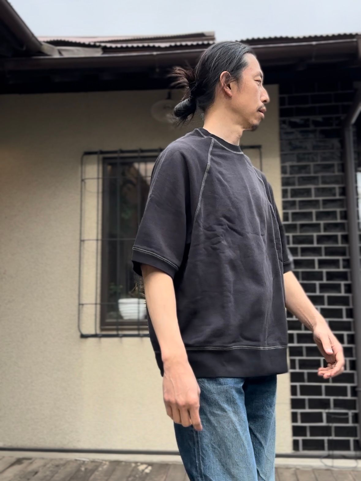 SCREEN STARS / スクリーンスターズ / Sunburned sweat tee / 半袖スウェットTシャツ /  ブラック