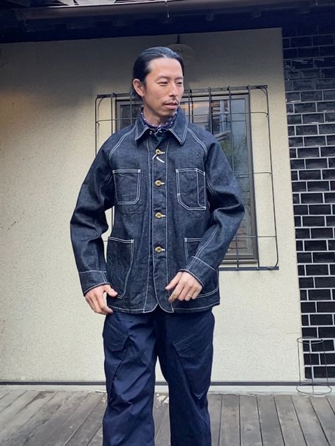 HEMP DENIM COVERALL / ヘンプデニムカバーオール / F2410