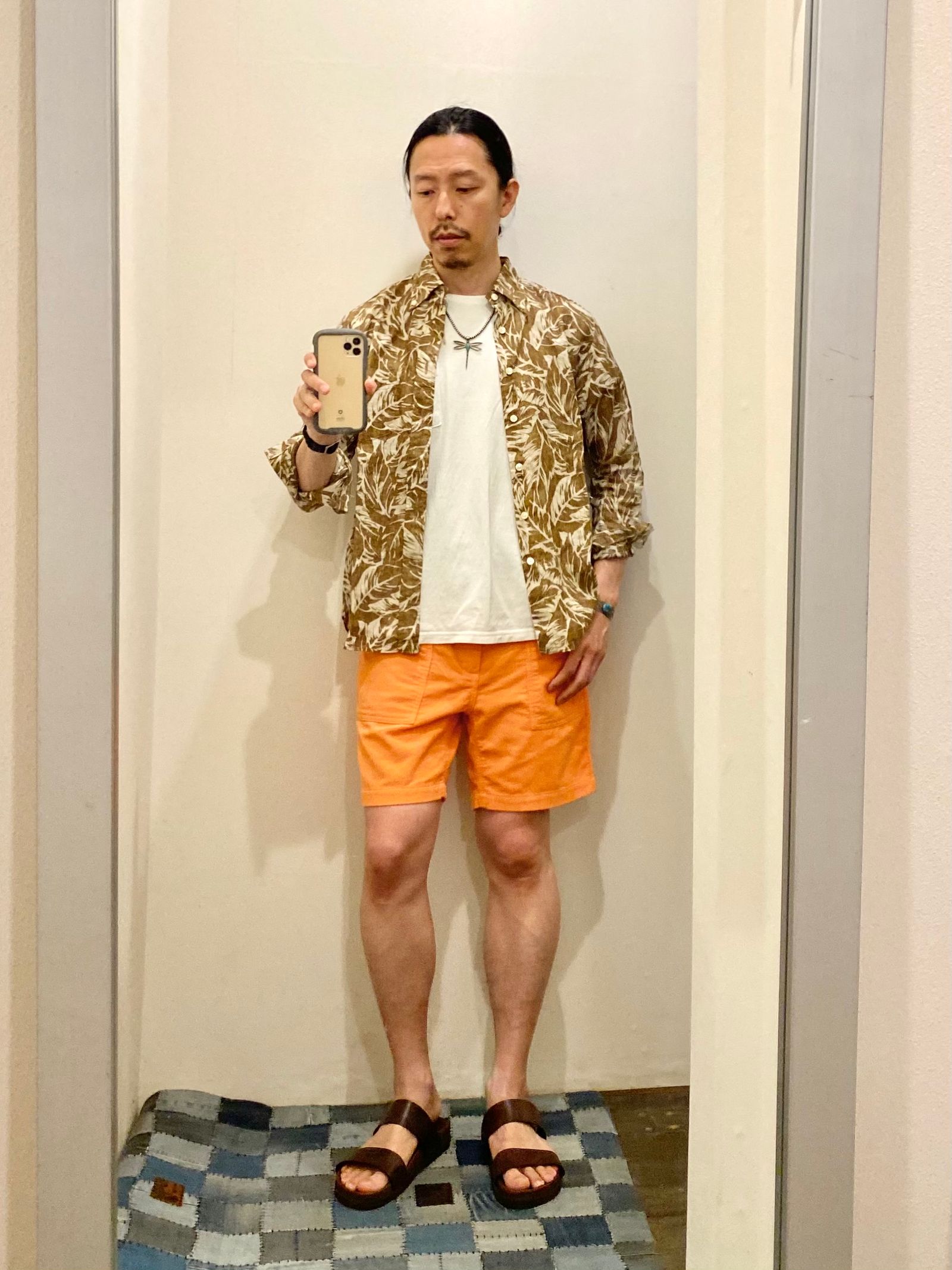 HOLLYWOOD RANCH MARKET - ハリウッドランチマーケット / HOLLYWOOD RANCH MARKET サマーコール カレント ビーチショーツ S.ORANGE | NARO CLOTHING