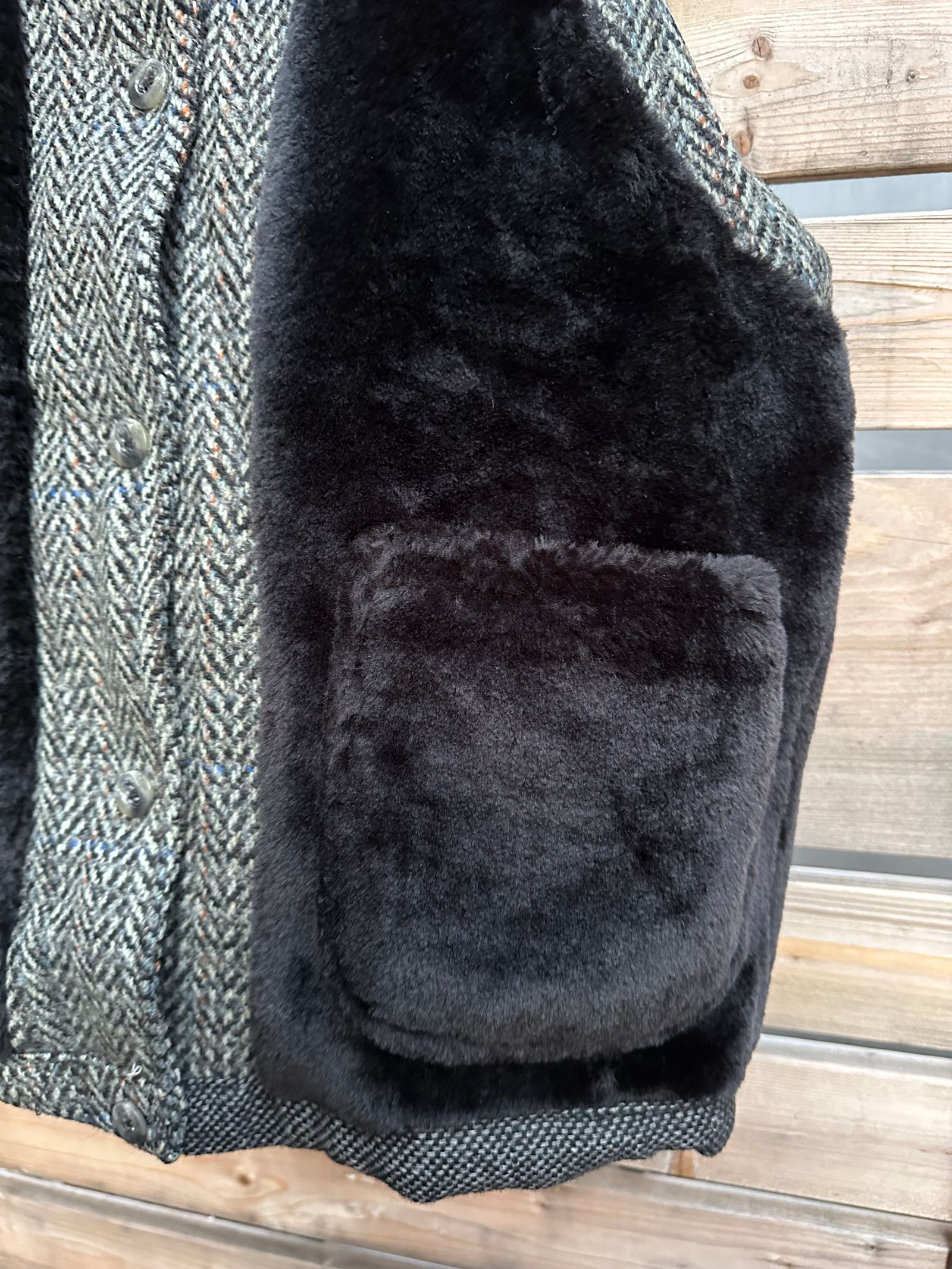 ARTISAN VEST / アルチザンベスト / リバーシブル / ツイード / ブラックM
