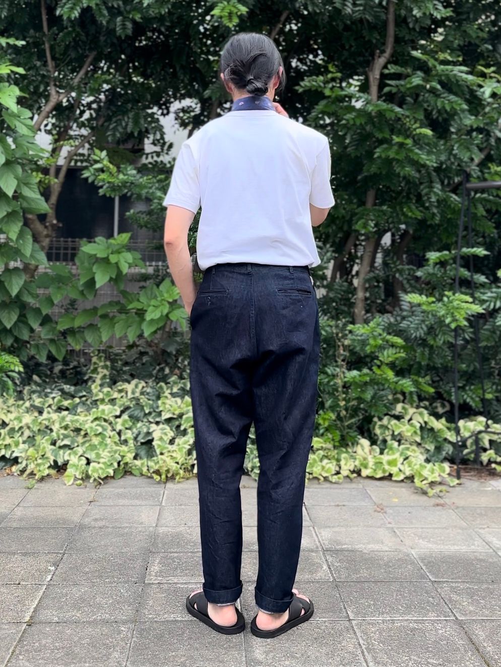 DENIM BALL TROUSERS / F04672