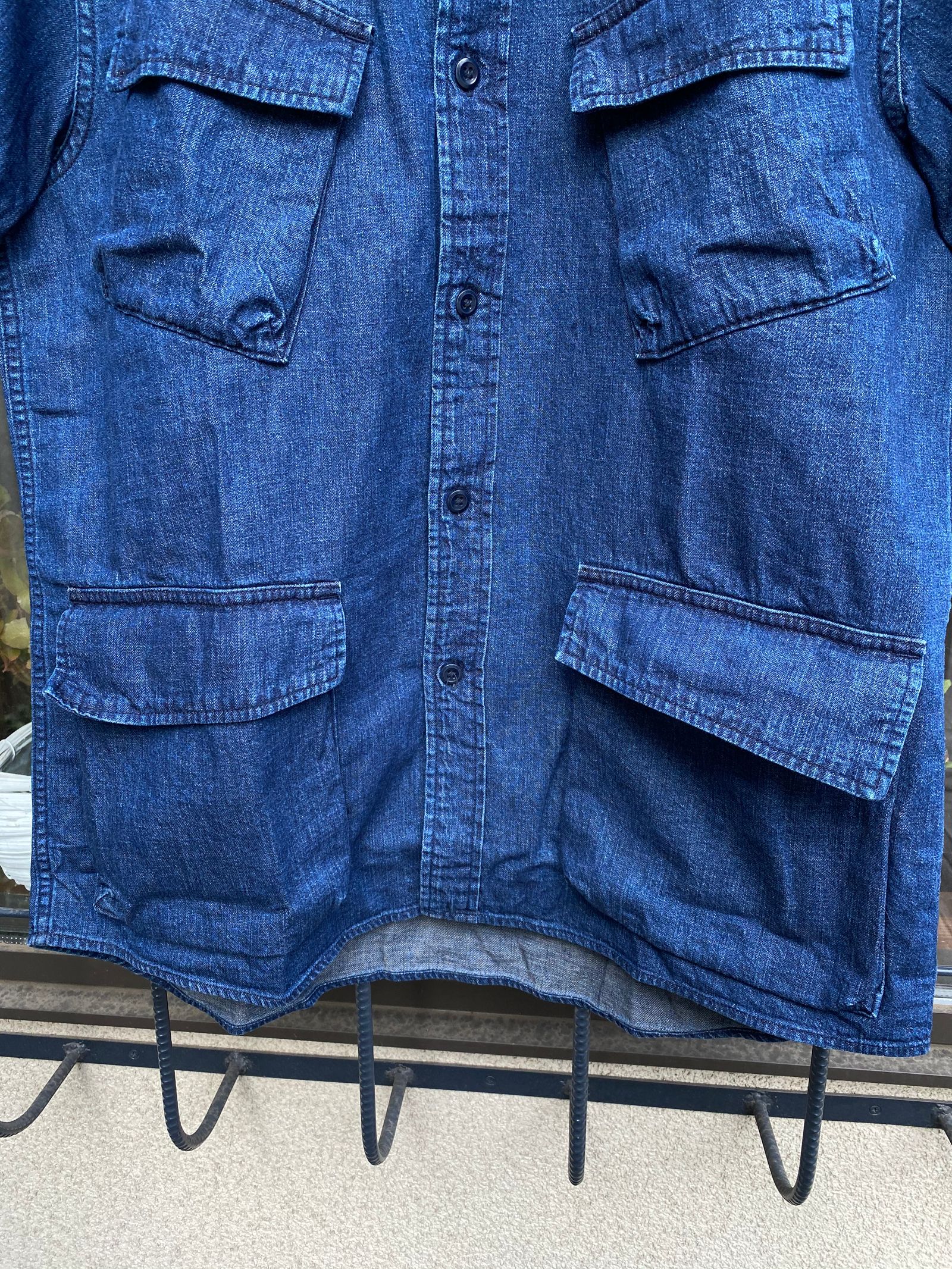 エフオービーファクトリー / FOB FACTORY / デニムファティーグS/Sシャツ