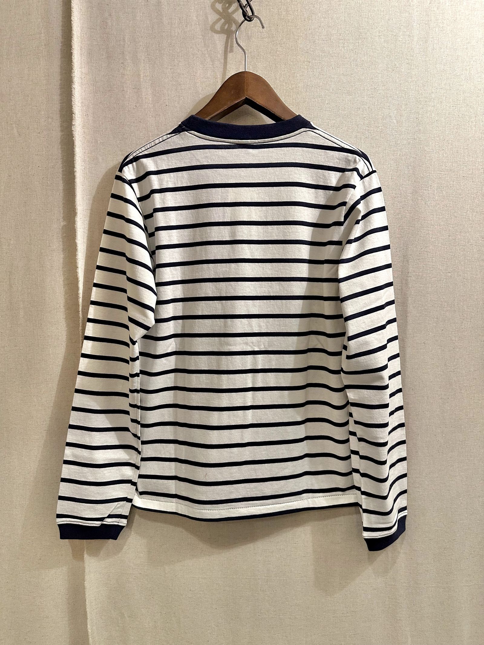 ベルバシーン / ボーダーL/S Tシャツ / 長袖Tシャツ /ホワイト×ネイビー / アメリカ製