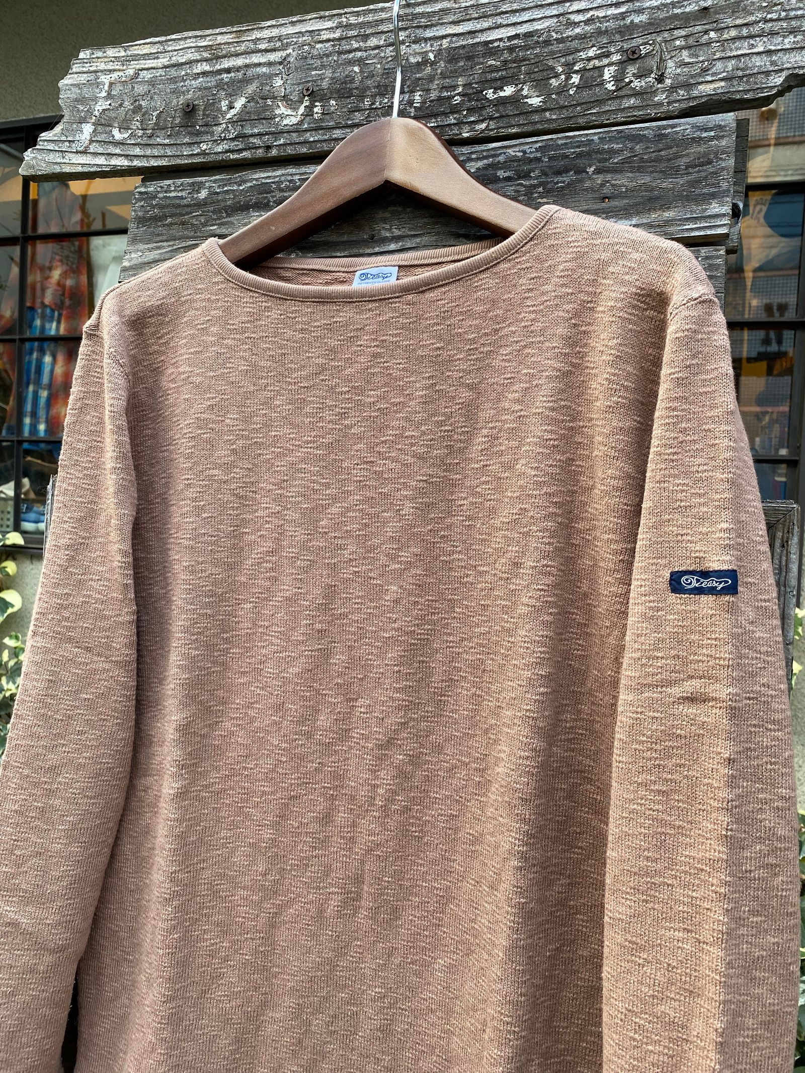 te002 TIEASY ORIGINAL BOATNECK SHIRT  / オリジナルボートネックシャツ /