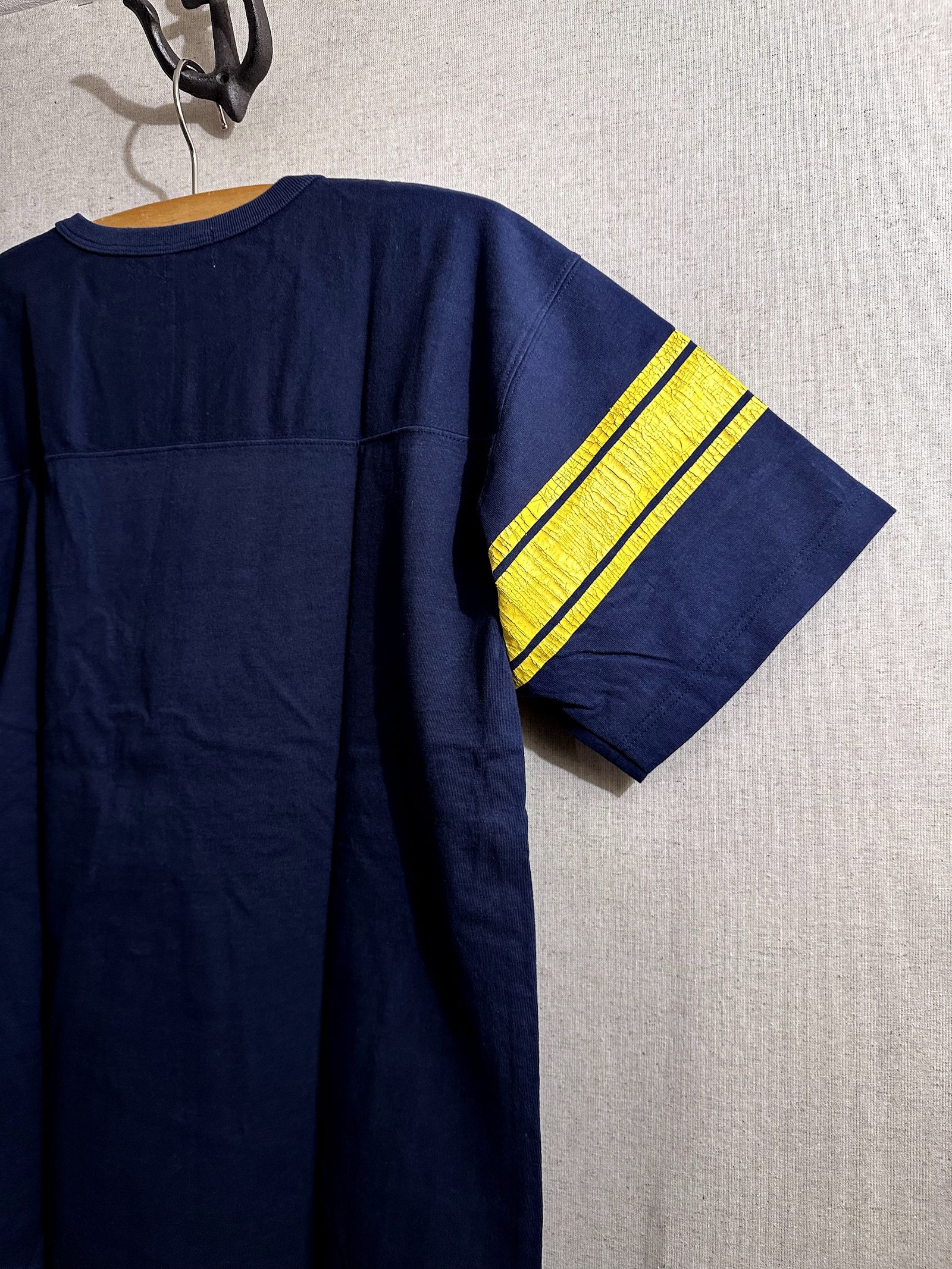 WHITESVILLE / ホワイツビル 14/- HALF SLEEVE FOOTBALL T-SHIRT / 半袖フットボールTシャツ / WV79145 ネイビー(128)