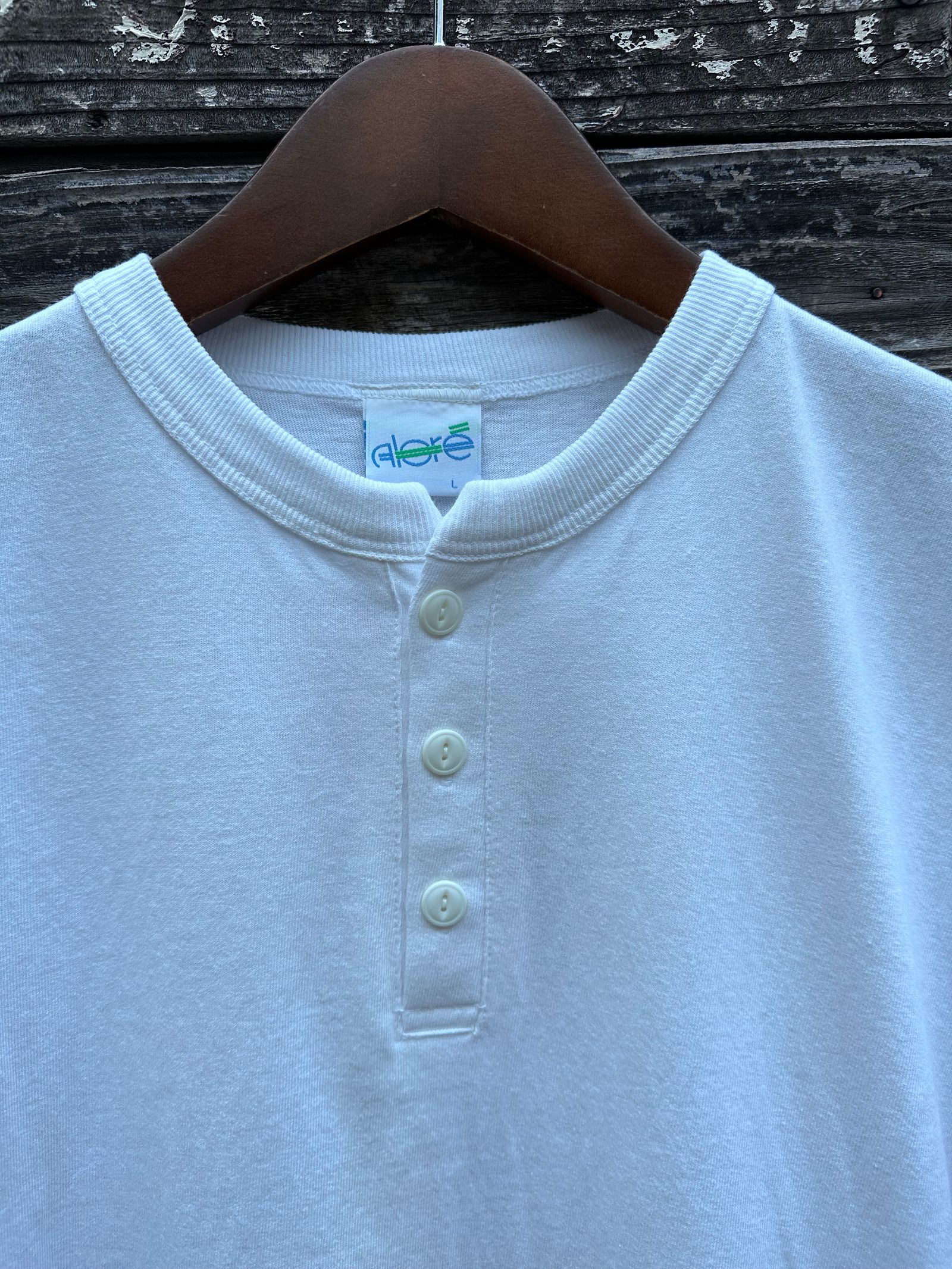 ALORE / アローレ / ヘンリーネックTシャツ / ホワイト