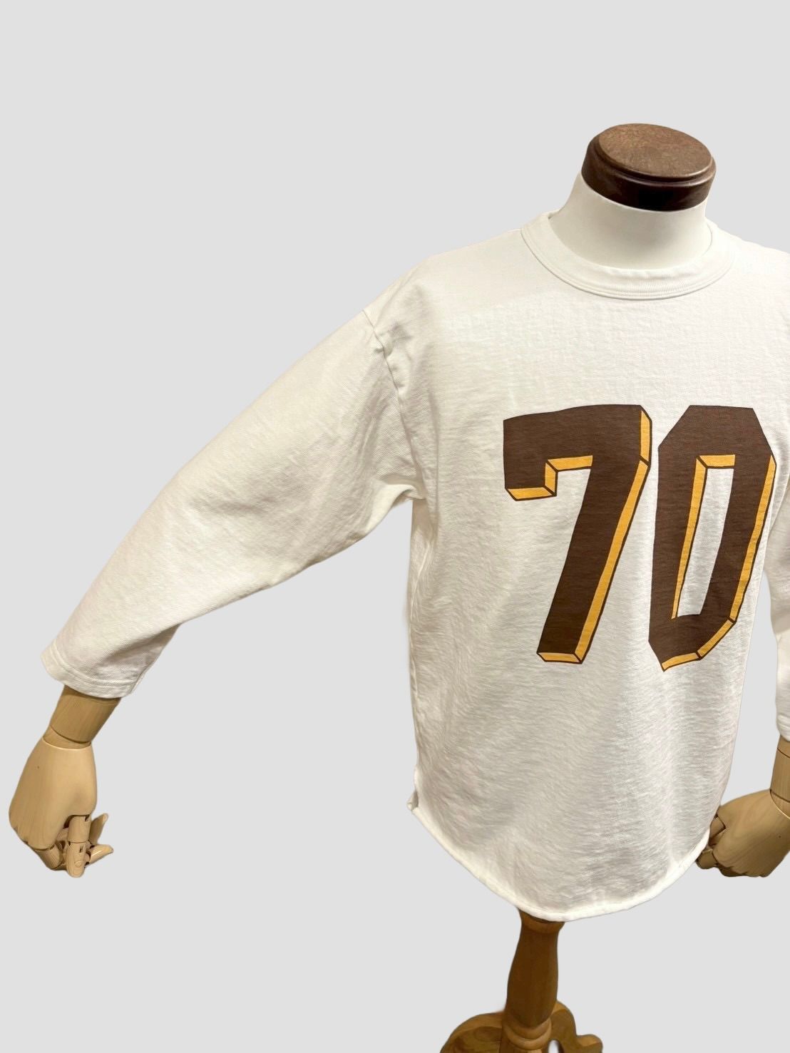 WELL JERSEY BB TEE(70S) ベースボールT/ ホワイト / ユニゾンスペシャル