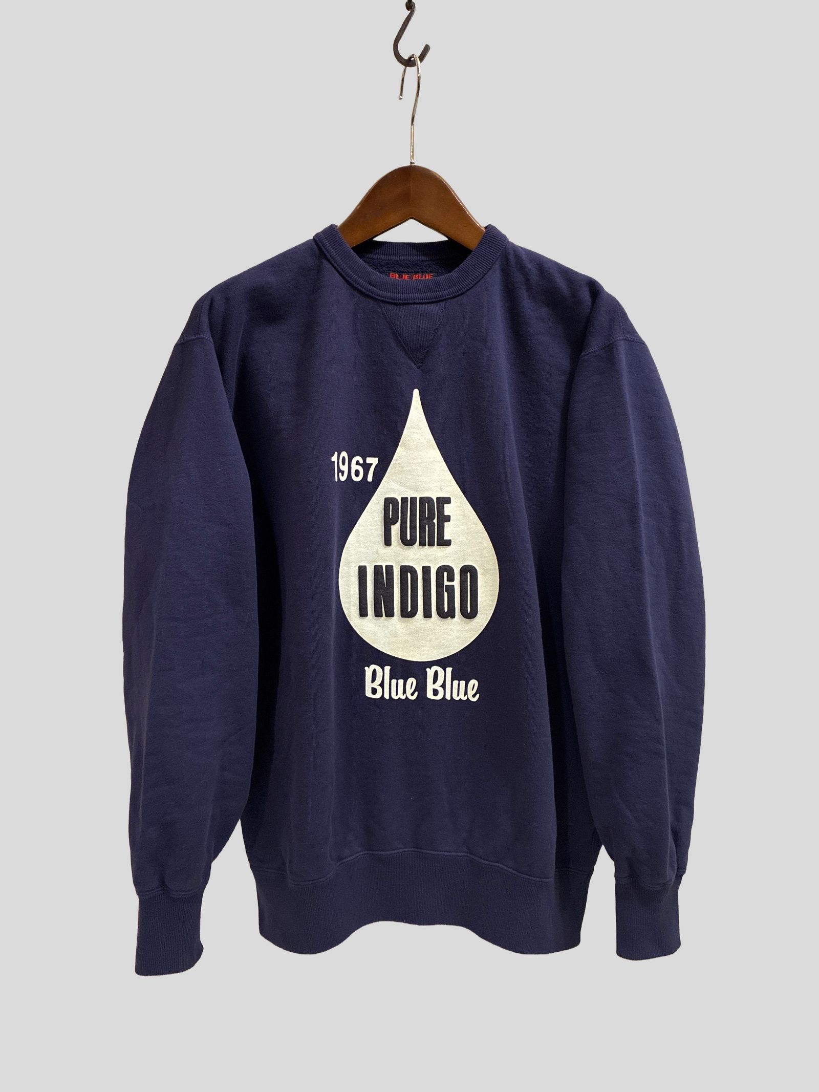 BLUE BLUE インディゴドロップ BB クルーネックスウェット/ ネイビー / ブルーブルー