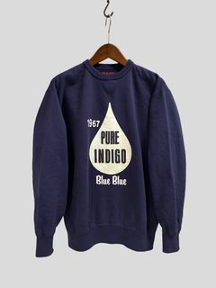 BLUE BLUE インディゴドロップ BB クルーネックスウェット/ ネイビー / ブルーブルー