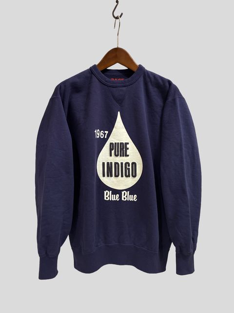BLUE BLUE インディゴドロップ BB クルーネックスウェット/ ネイビー / ブルーブルー